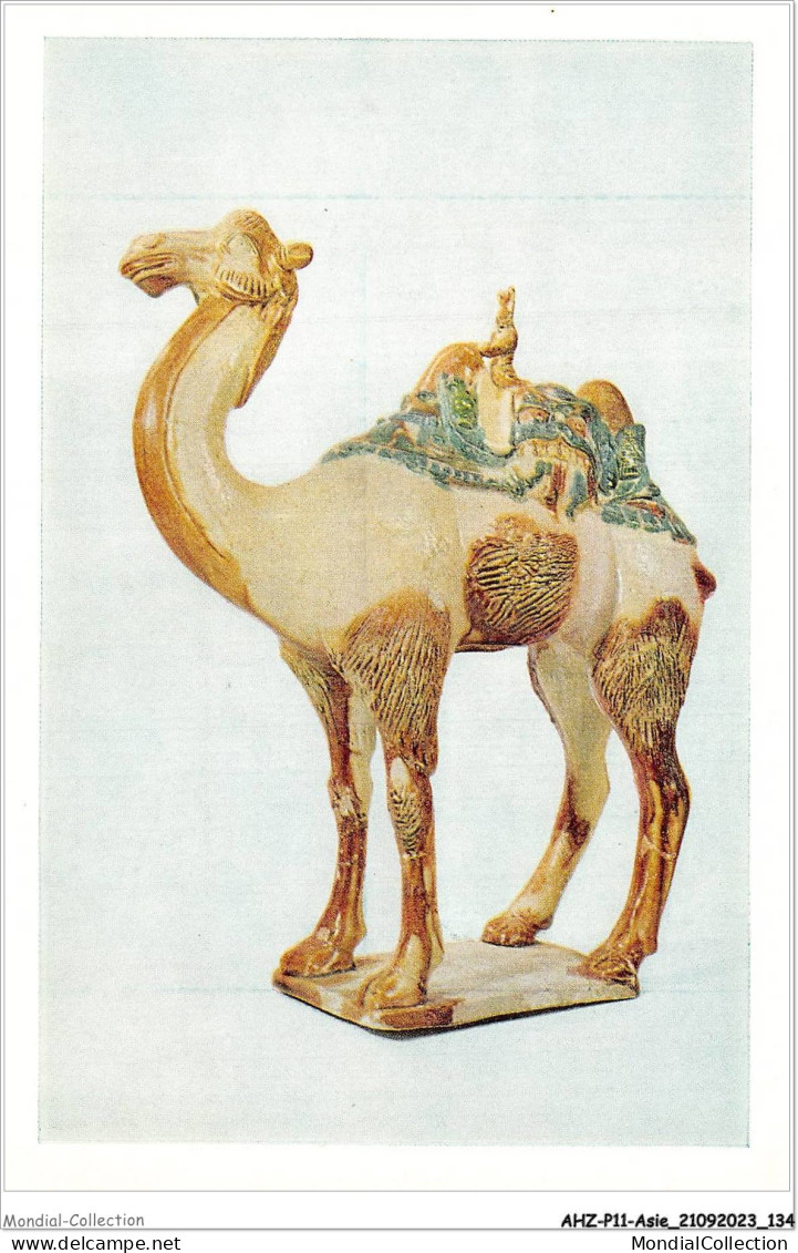 AHZP11-CHINE-1045 - THREE-COLOURED POTTERY CAMEL - TANG DYNASTY - LOYANG - HONAN - China