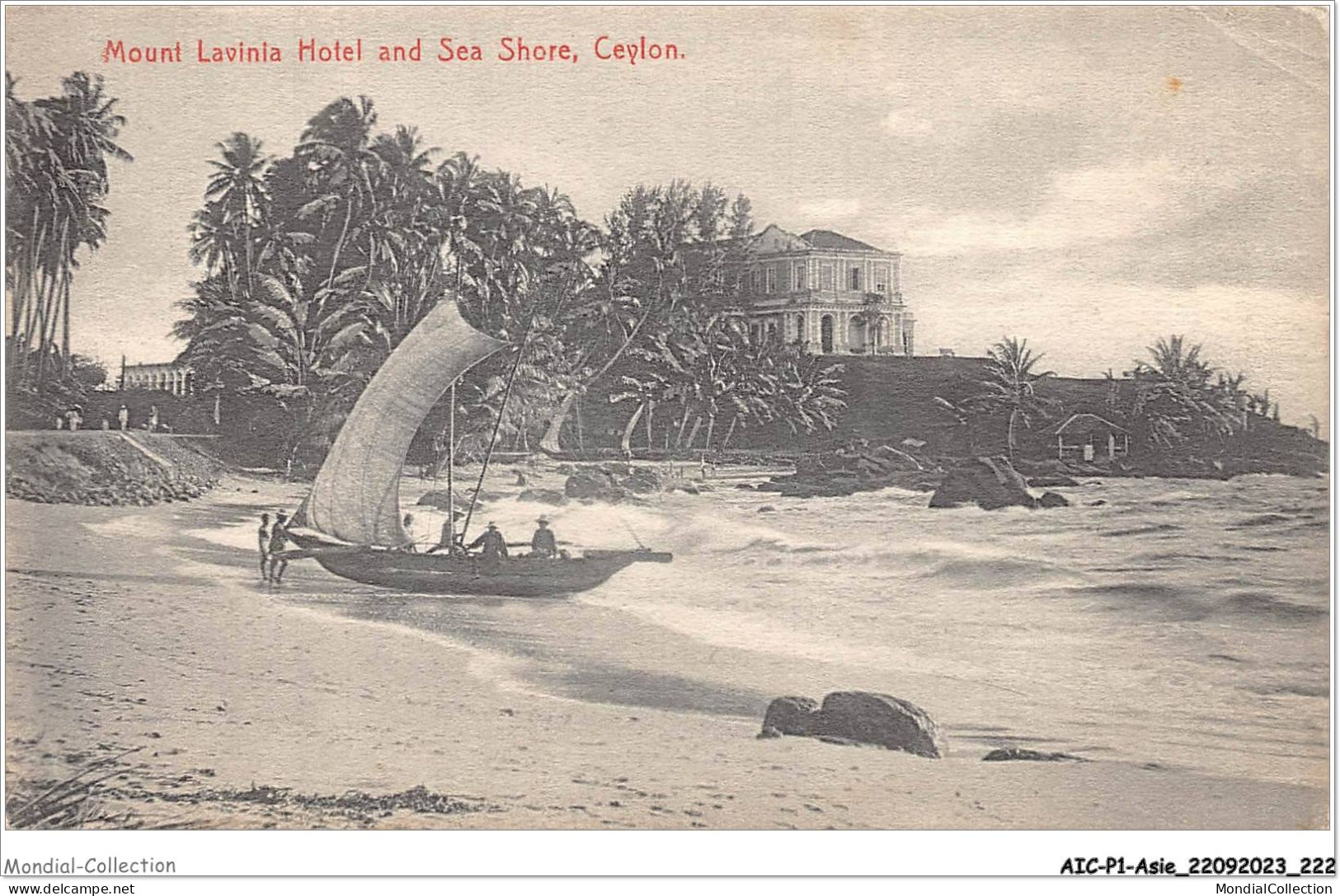 AICP1-ASIE-0112 - Mount Lavinia Hotel And Sea Shore - CEYLON - Sri Lanka (Ceylon)