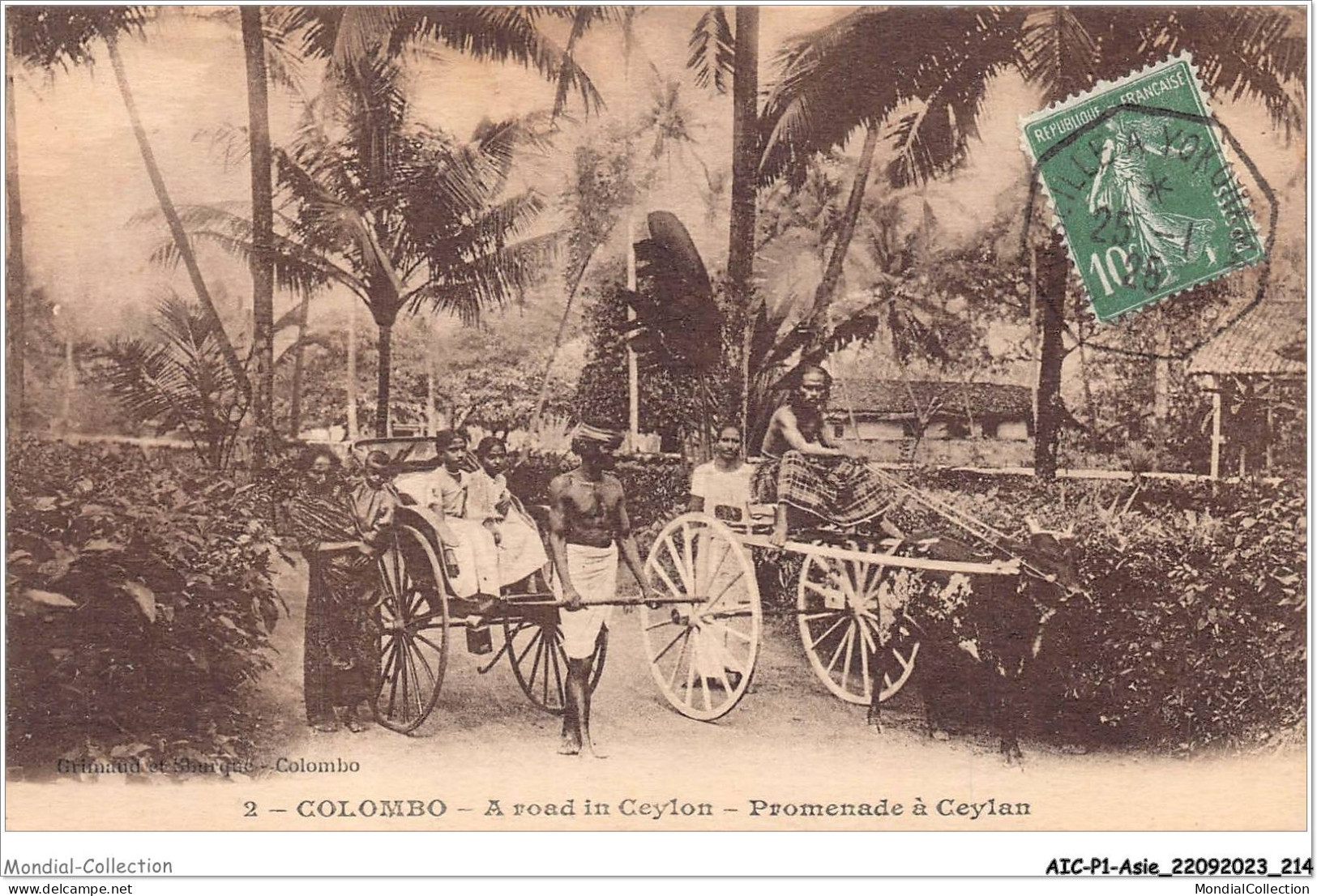 AICP1-ASIE-0108 - COLOMBO - Promenade à Ceylan - Sri Lanka (Ceylon)