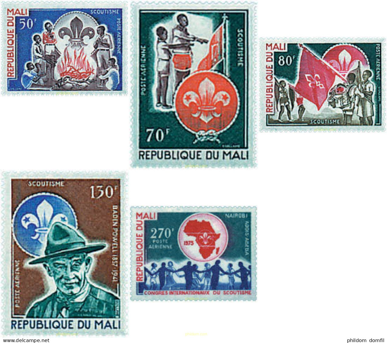 42637 MNH MALI 1973 CONGRESO INTERNACIONAL DE ESCULTISMO EN ADDIS-ABEBA Y EN NAIROBI - Mali (1959-...)