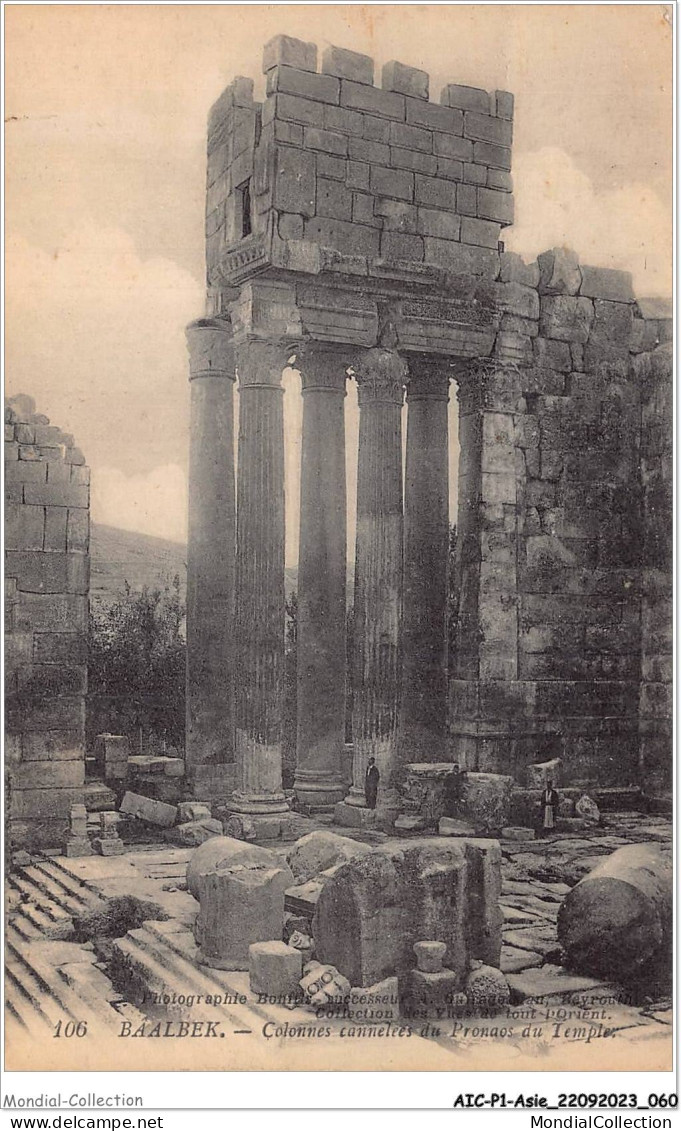 AICP1-ASIE-0031 - BAALBEK - Colonnes Connelées Du Pronaos Du Temple - Syrien