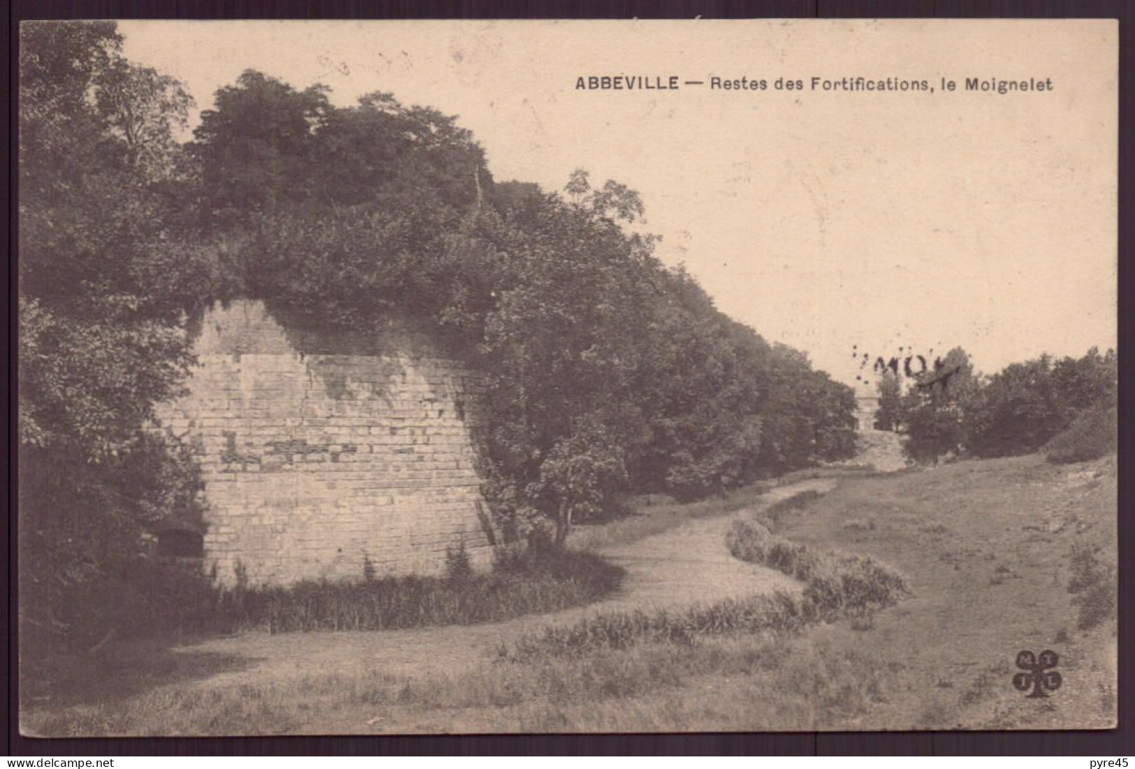 ABBEVILLE RESTE DES FORTIFICATIONS LE MOIGNELET 80 - Abbeville