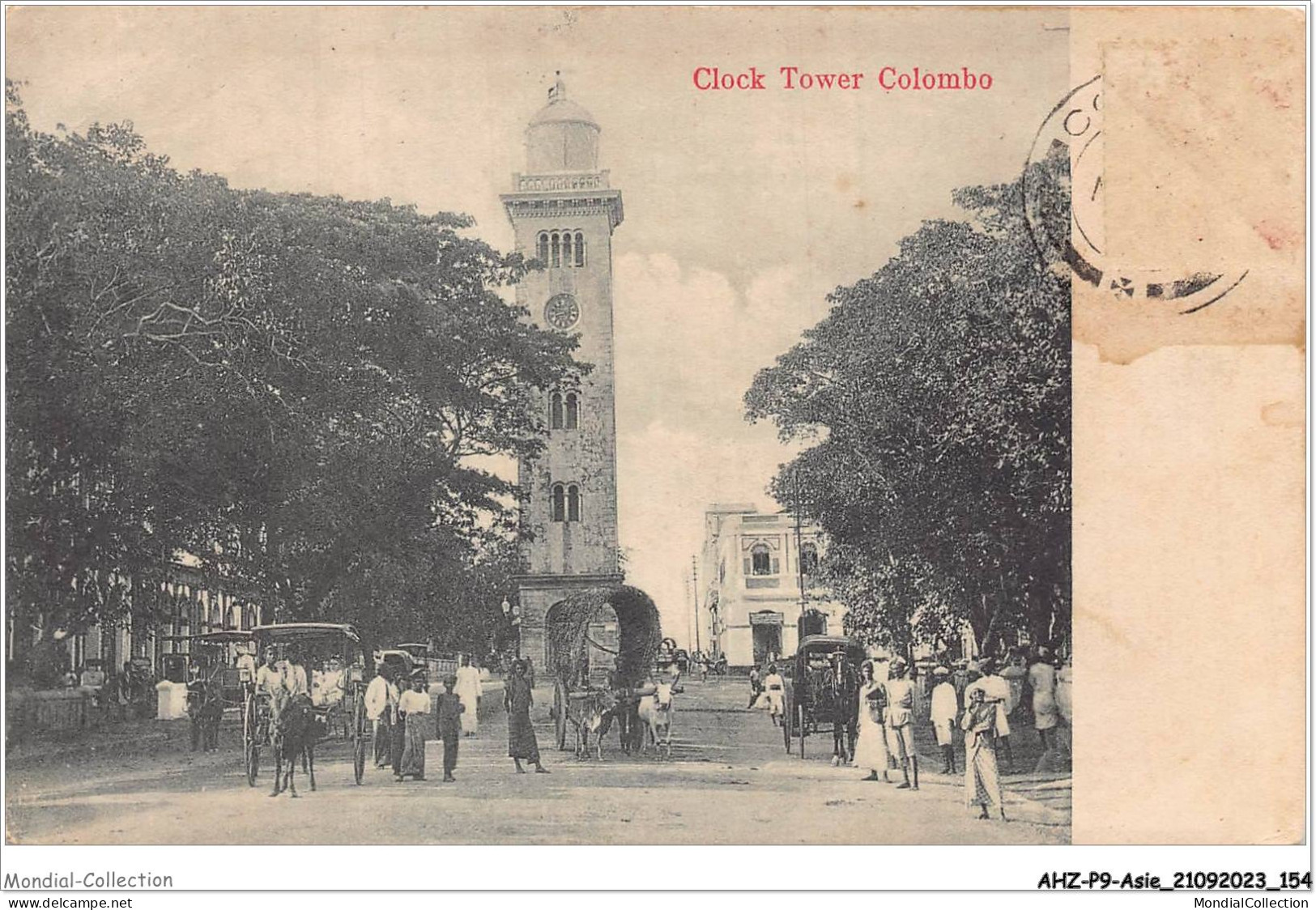 AHZP9-ASIE-0833 - CLOCK TOWER COLOMBO SRI LANKA - Sri Lanka (Ceylon)