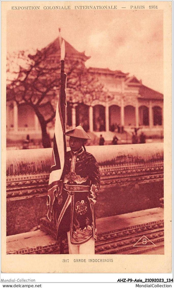 AHZP9-ASIE-0823 - VIETNAM EXPOSITION COLONIALE INTERNATIONALE - PARIS 1931 - GARDE INDOCHINOIS - Viêt-Nam
