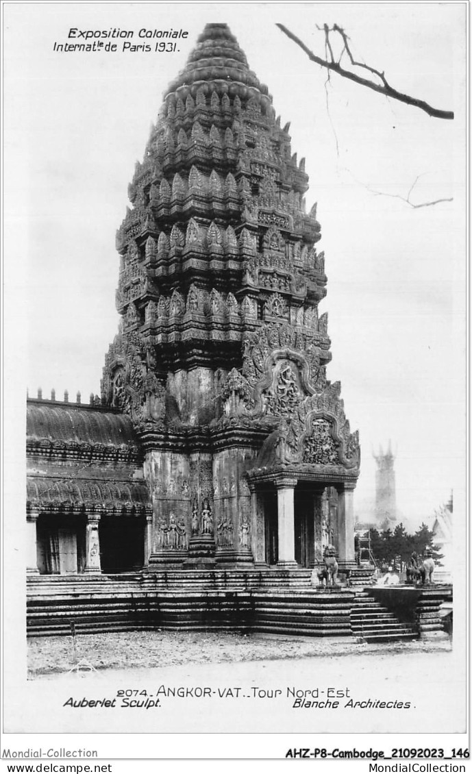 AHZP8-CAMBODGE-0756 - EXPOSITION COLONIALE INTERNATIONALE - PARIS 1931 - ANGKOR-VAT - TOUR NORD-EST - Cambodia