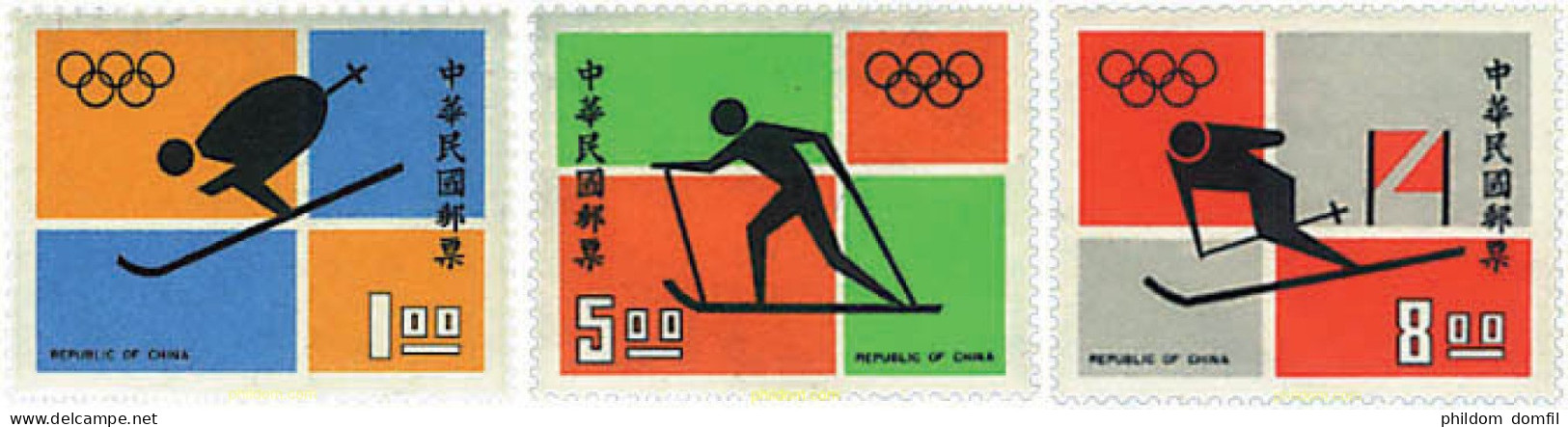 70750 MNH CHINA. FORMOSA-TAIWAN 1972 11 JUEGOS OLIMPICOS DE INVIERNO SAPPORO 1972 - Ungebraucht