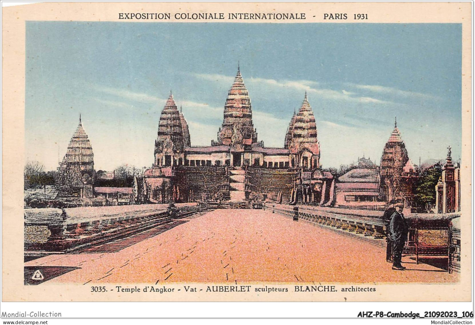 AHZP8-CAMBODGE-0736 - EXPOSITION COLONIALE INTERNATIONALE - PARIS 1931 - TEMPLE D'ANGKOR-VAT - AUBERLET SCULPTEURS - Cambodia