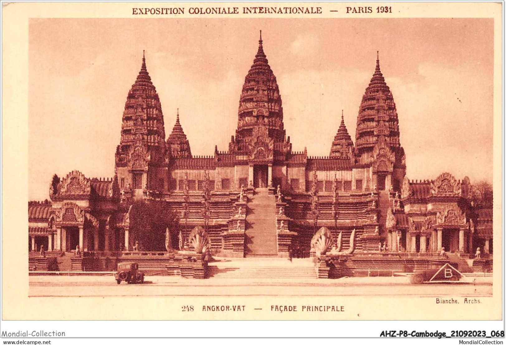 AHZP8-CAMBODGE-0717 - EXPOSITION COLONIALE INTERNATIONALE - PARIS 1931 - ANGKOR-VAT - FACADE PRINCIPALE - Cambodia