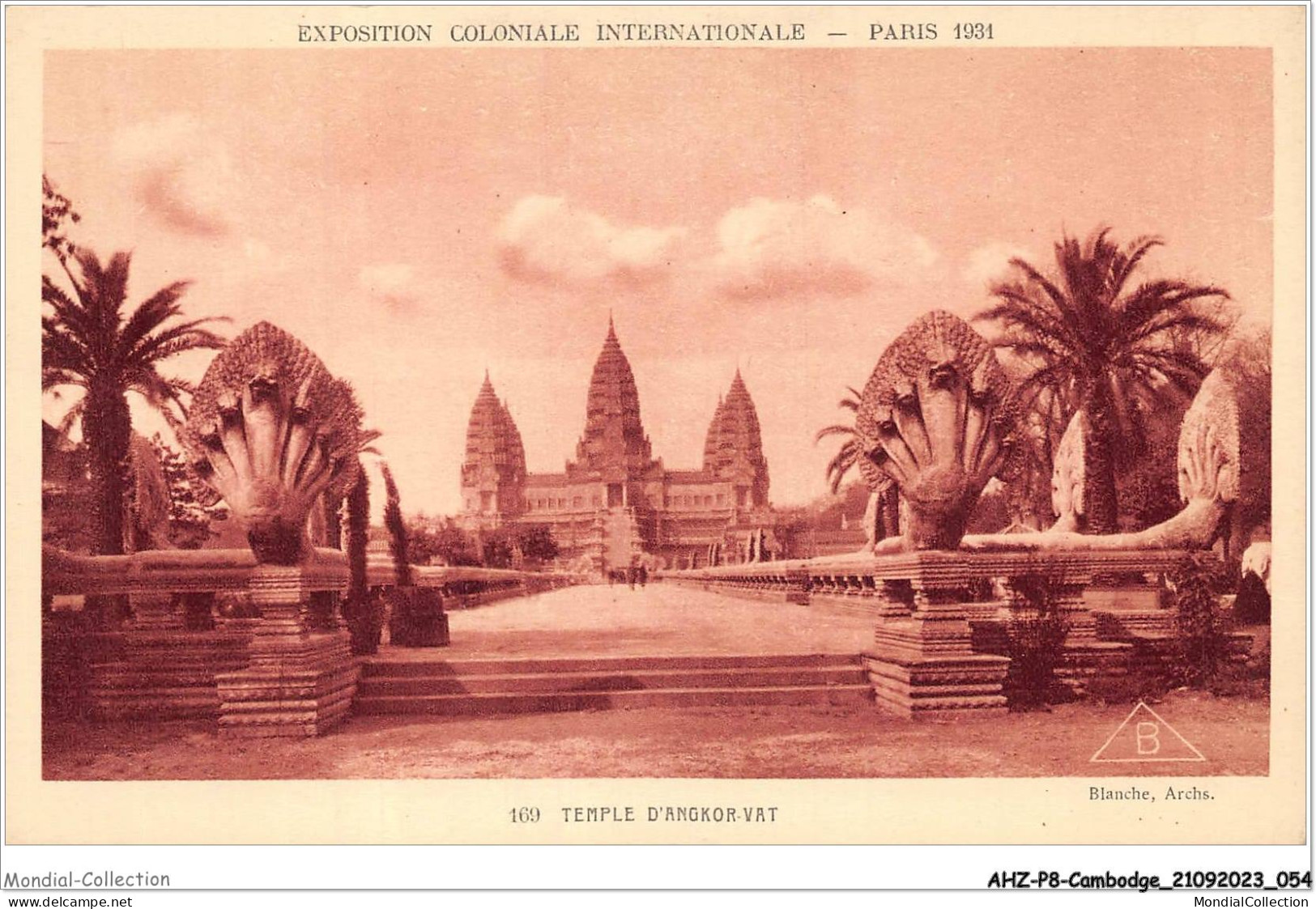 AHZP8-CAMBODGE-0710 - EXPOSITION COLONIALE INTERNATIONALE - PARIS 1931 - TEMPLE D'ANGKOR-VAT - Cambodia