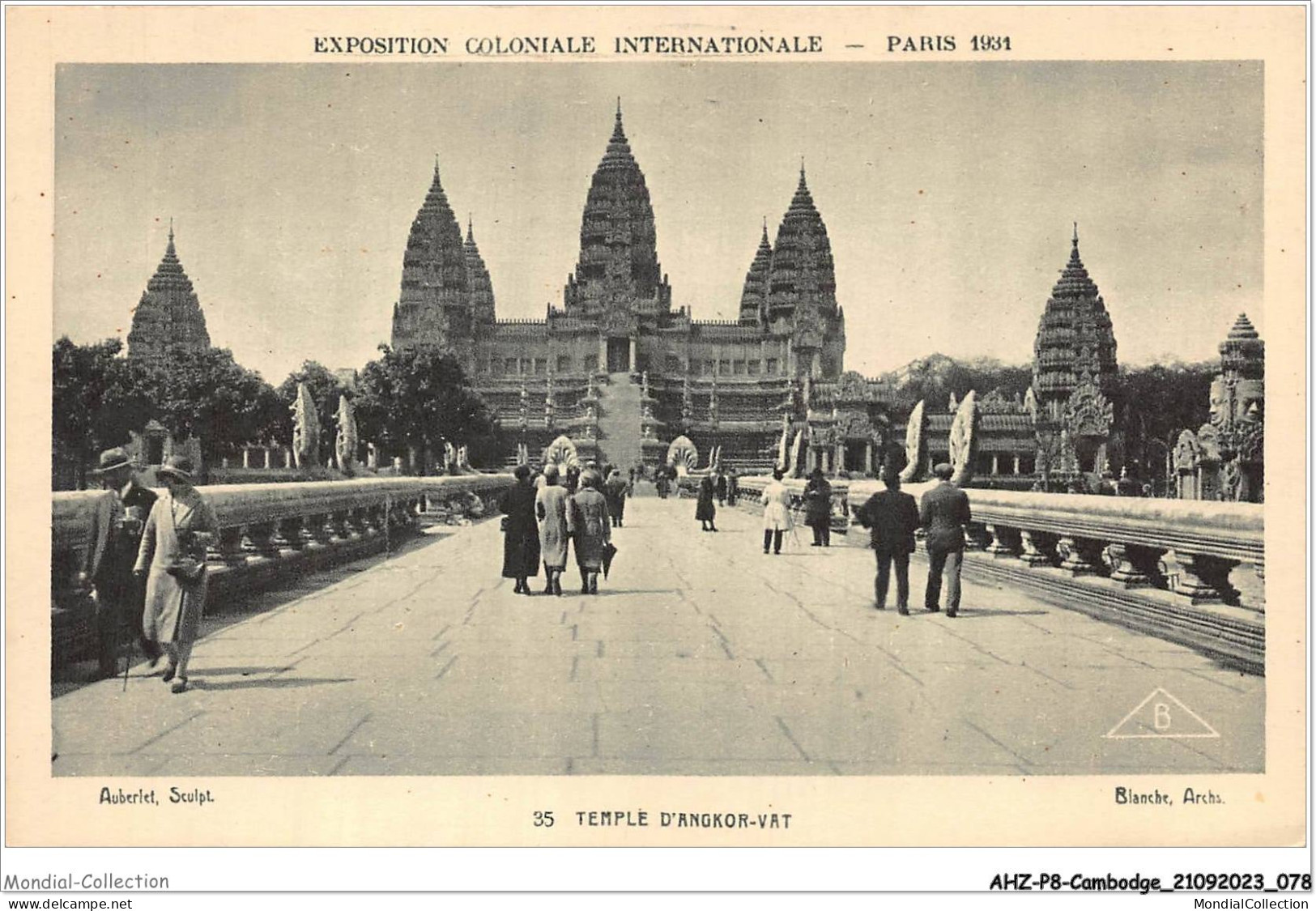 AHZP8-CAMBODGE-0722 - EXPOSITION COLONIALE INTERNATIONALE - PARIS 1931 - TEMPLE D'ANGKOR-VAT - Cambodia