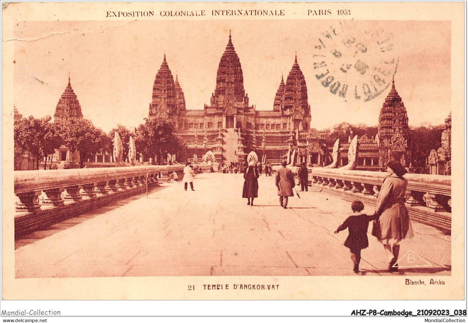 AHZP8-CAMBODGE-0702 - EXPOSITION COLONIALE INTERNATIONALE - PARIS 1931 - TEMPLE D'ANGKOR-VAT - Cambodia