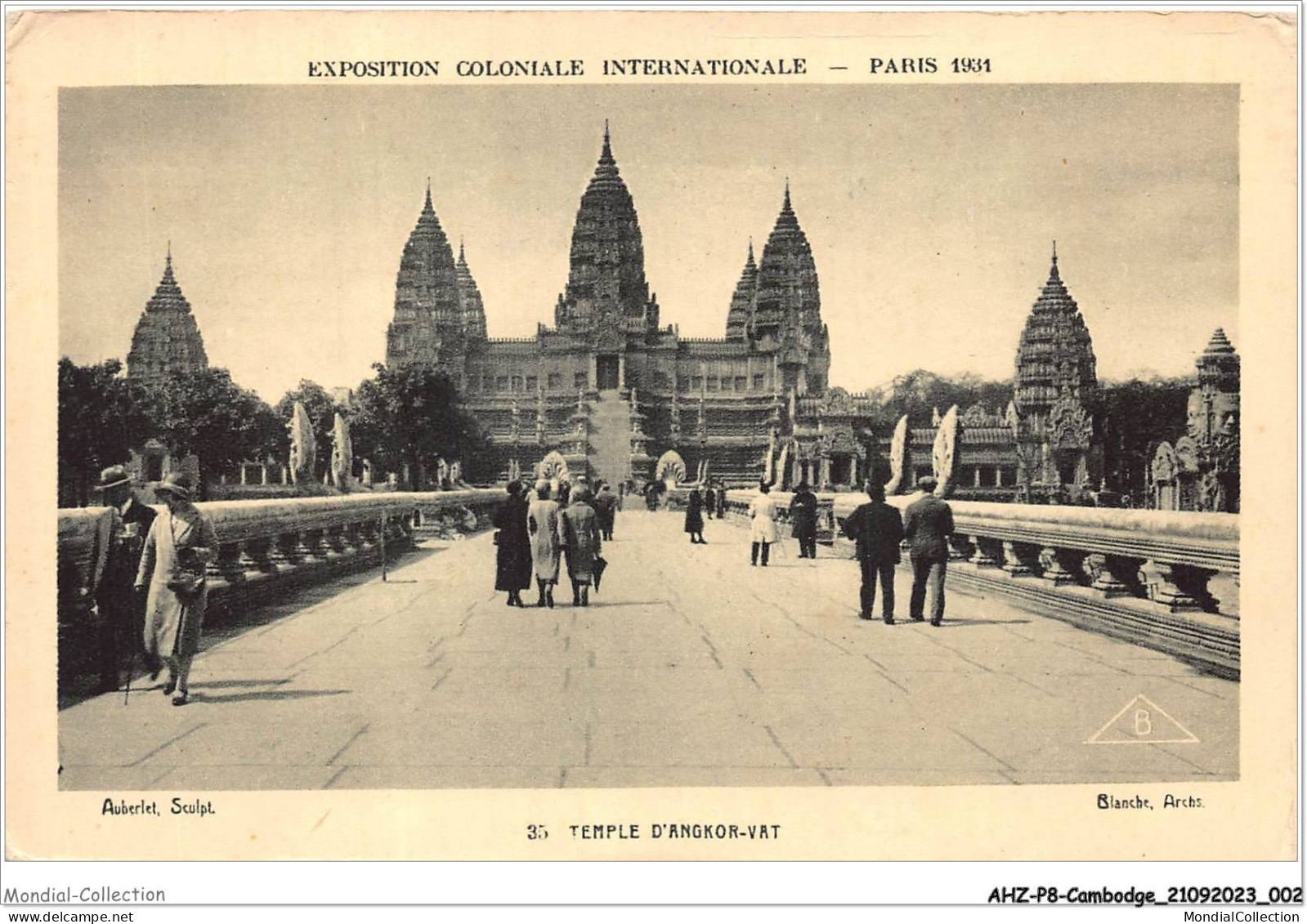 AHZP8-CAMBODGE-0684 - EXPOSITION COLONIALE INTERNATIONALE - PARIS 1931 - TEMPLE D'ANGKOR-VAT - Kambodscha