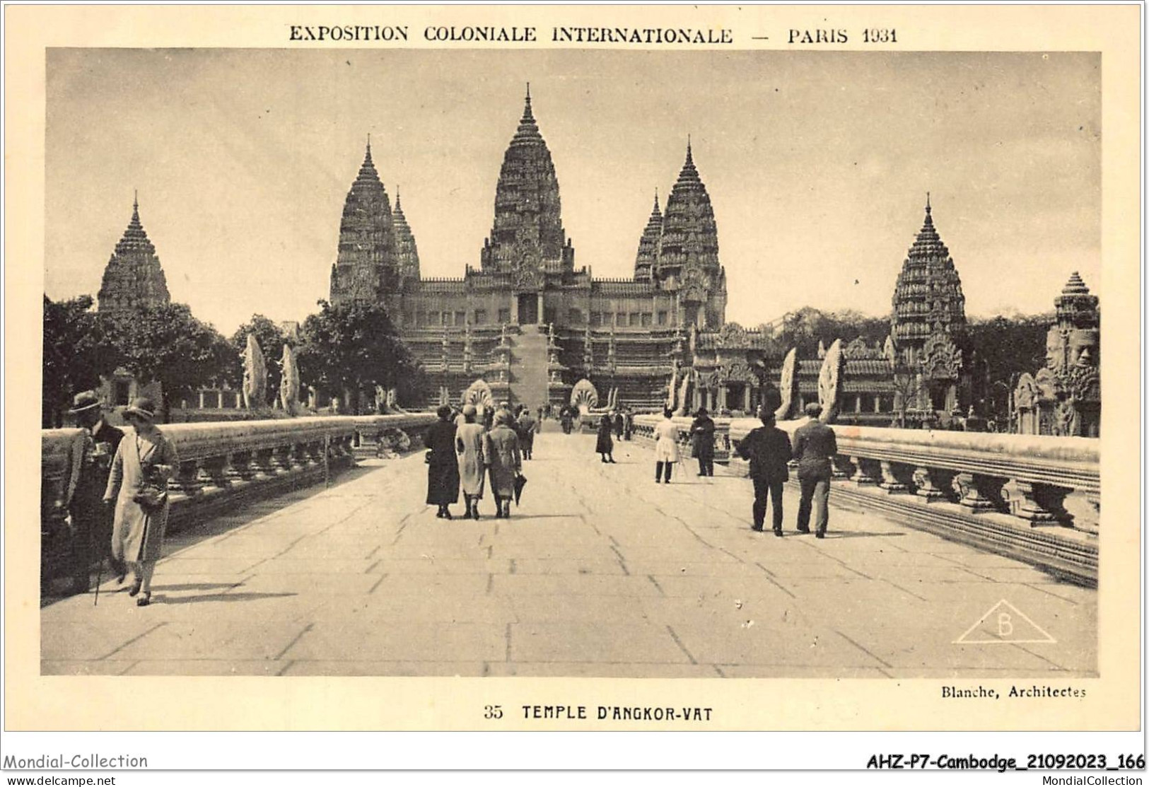 AHZP7-CAMBODGE-0679 - EXPOSITION COLONIALE INTERNATIONALE - PARIS 1931 - TEMPLE D'ANGKOR-VAT - Cambodge