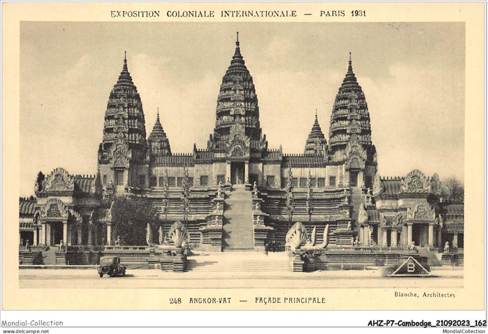 AHZP7-CAMBODGE-0677 - EXPOSITION COLONIALE INTERNATIONALE - PARIS 1931 - ANGKOR-VAT - FACADE PRINCIPALE - Kambodscha