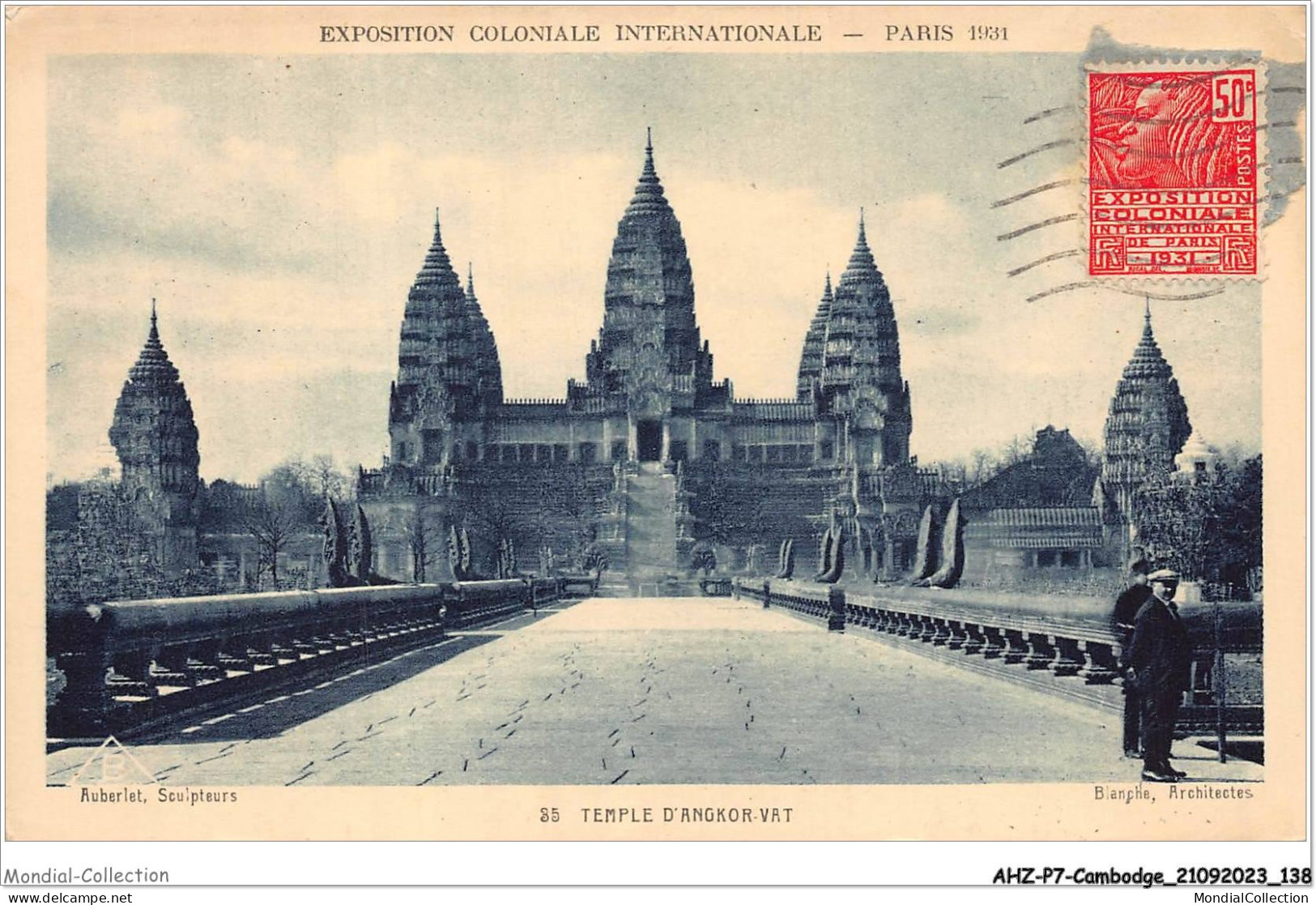 AHZP7-CAMBODGE-0665 - EXPOSITION COLONIALE INTERNATIONALE - PARIS 1931 - TEMPLE D'ANGKOR-VAT - Cambodia