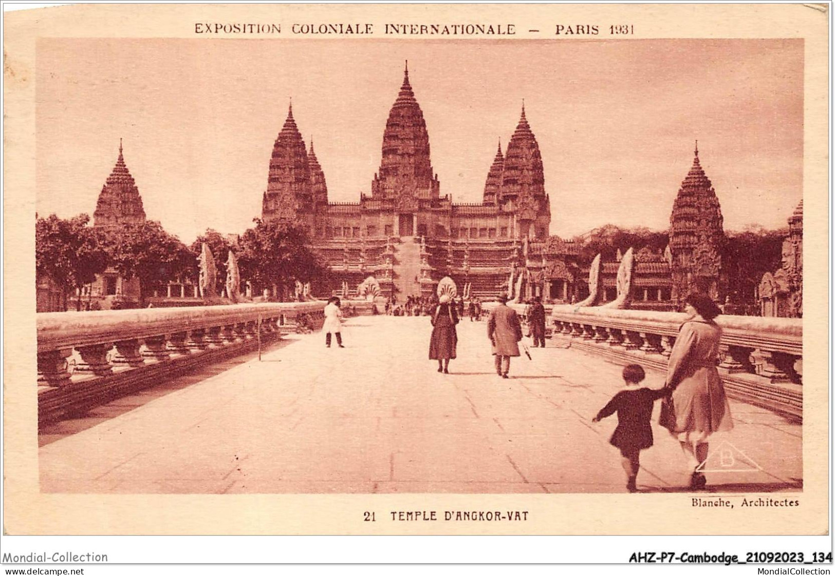 AHZP7-CAMBODGE-0663 - EXPOSITION COLONIALE INTERNATIONALE - PARIS 1931 - TEMPLE D'ANGKOR-VAT - Cambodia