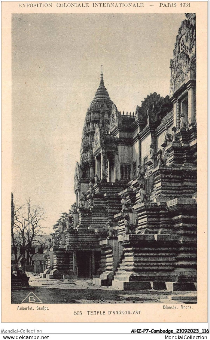 AHZP7-CAMBODGE-0654 - EXPOSITION COLONIALE INTERNATIONALE - PARIS 1931 - TEMPLE D'ANGKOR-VAT - Cambodia