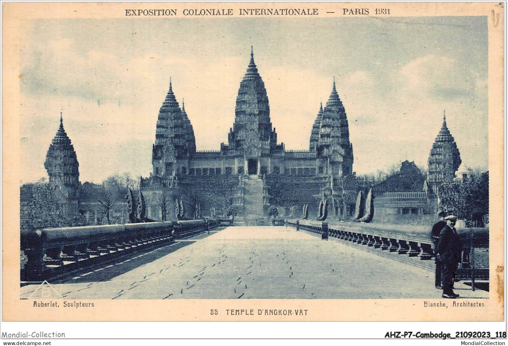 AHZP7-CAMBODGE-0655 - EXPOSITION COLONIALE INTERNATIONALE - PARIS 1931 - TEMPLE D'ANGKOR-VAT - Cambodia