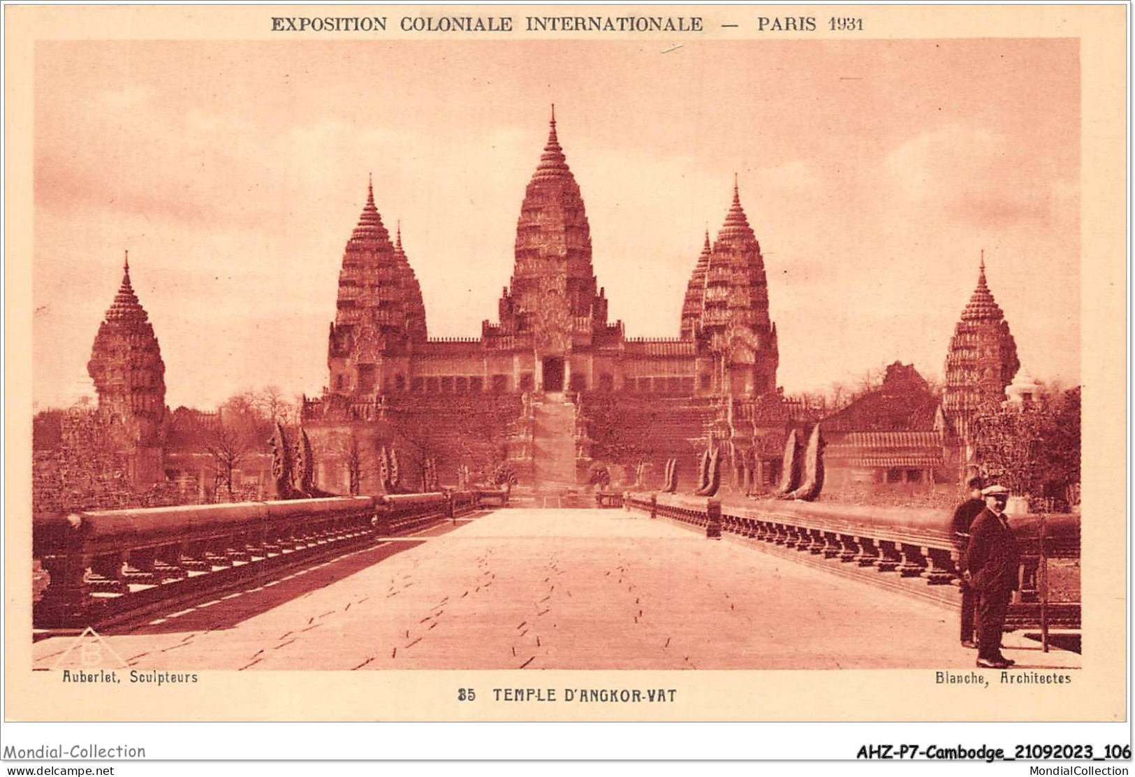 AHZP7-CAMBODGE-0649 - EXPOSITION COLONIALE INTERNATIONALE - PARIS 1931 - TEMPLE D'ANGKOR-VAT - Cambodge