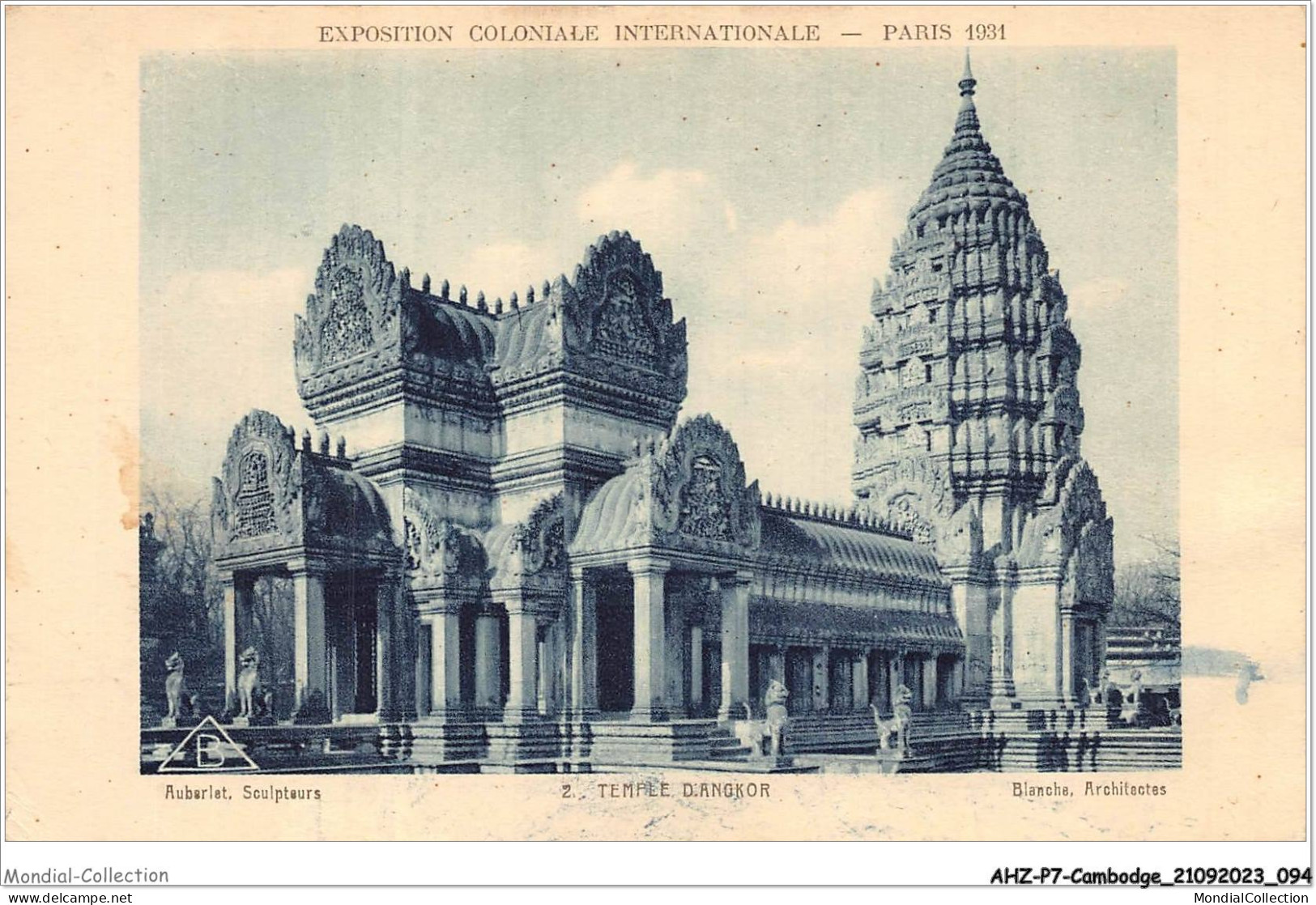 AHZP7-CAMBODGE-0643 - EXPOSITION COLONIALE INTERNATIONALE - PARIS 1931 - TEMPLE D'ANGKOR-VAT - Cambodia