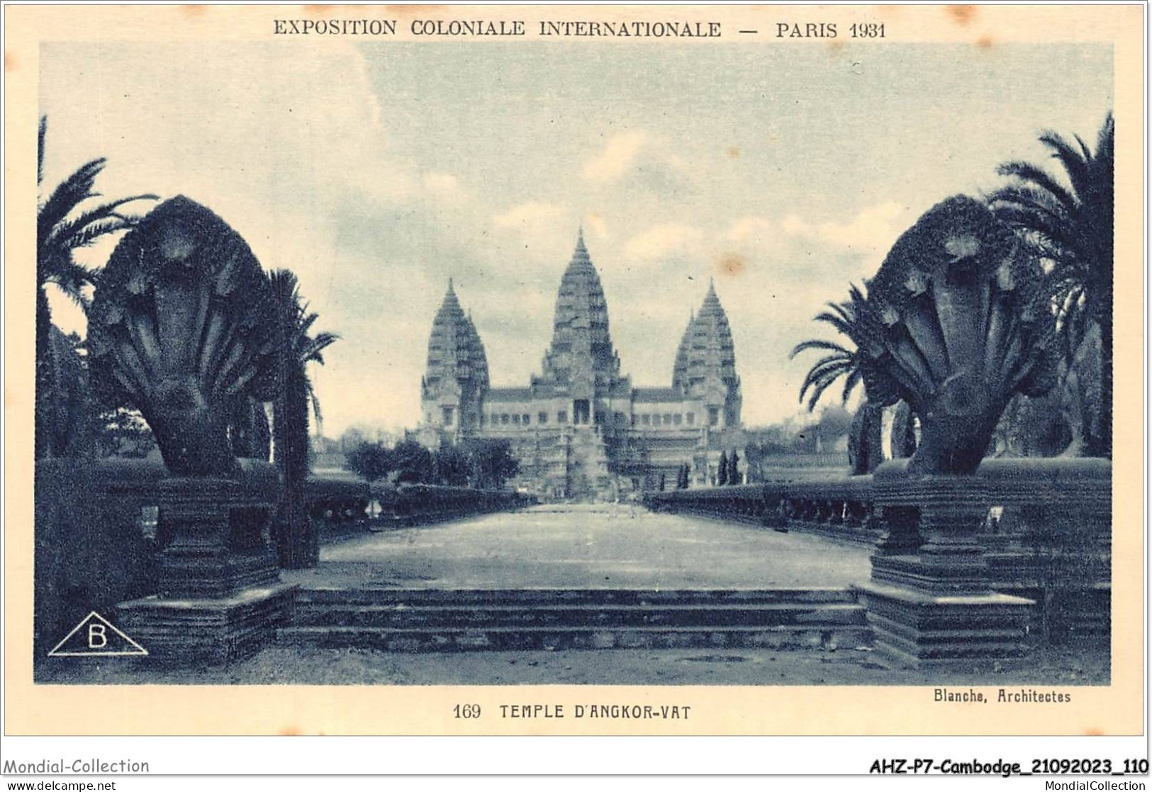 AHZP7-CAMBODGE-0651 - EXPOSITION COLONIALE INTERNATIONALE - PARIS 1931 - TEMPLE D'ANGKOR-VAT - Cambodia