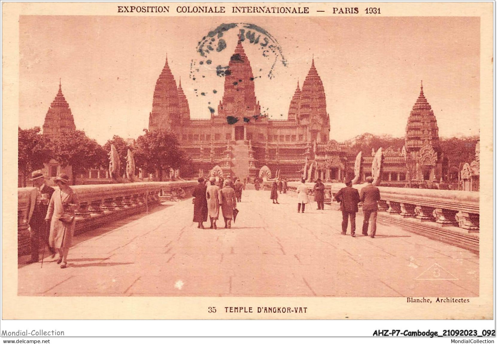 AHZP7-CAMBODGE-0642 - EXPOSITION COLONIALE INTERNATIONALE - PARIS 1931 - TEMPLE D'ANGKOR-VAT - Cambodia
