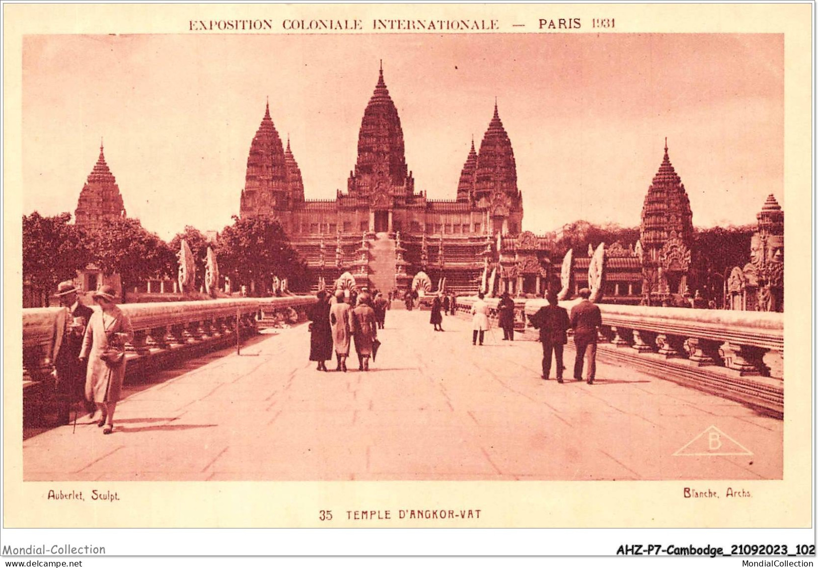 AHZP7-CAMBODGE-0647 - EXPOSITION COLONIALE INTERNATIONALE - PARIS 1931 - TEMPLE D'ANGKOR-VAT - Cambodge