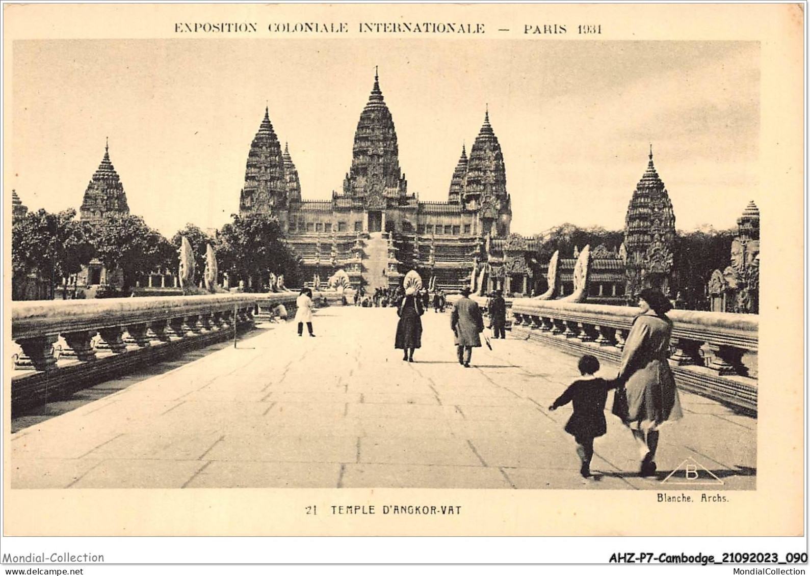 AHZP7-CAMBODGE-0641 - EXPOSITION COLONIALE INTERNATIONALE - PARIS 1931 - TEMPLE D'ANGKOR-VAT - Cambodia