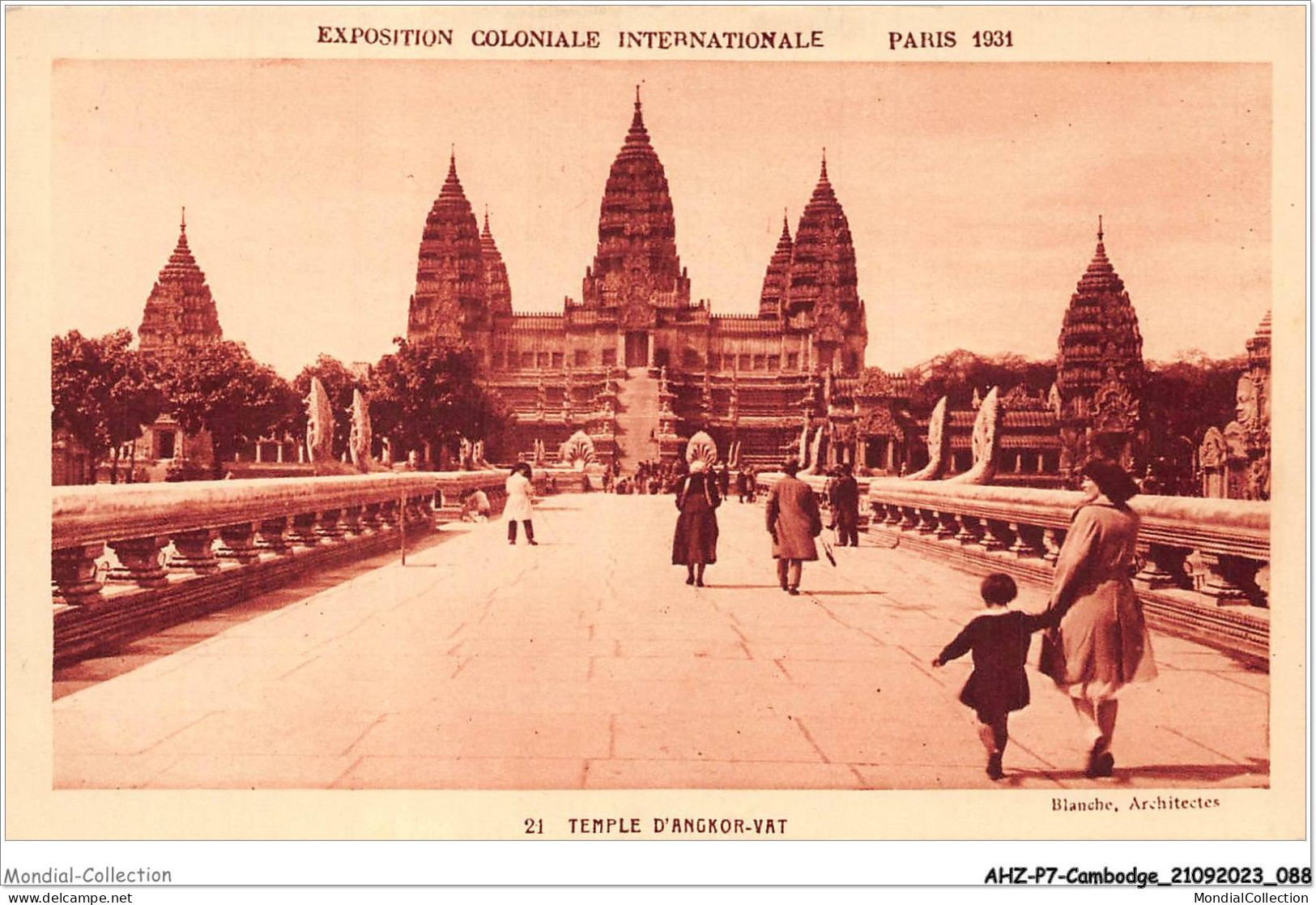 AHZP7-CAMBODGE-0640 - EXPOSITION COLONIALE INTERNATIONALE - PARIS 1931 - TEMPLE D'ANGKOR-VAT - Kambodscha