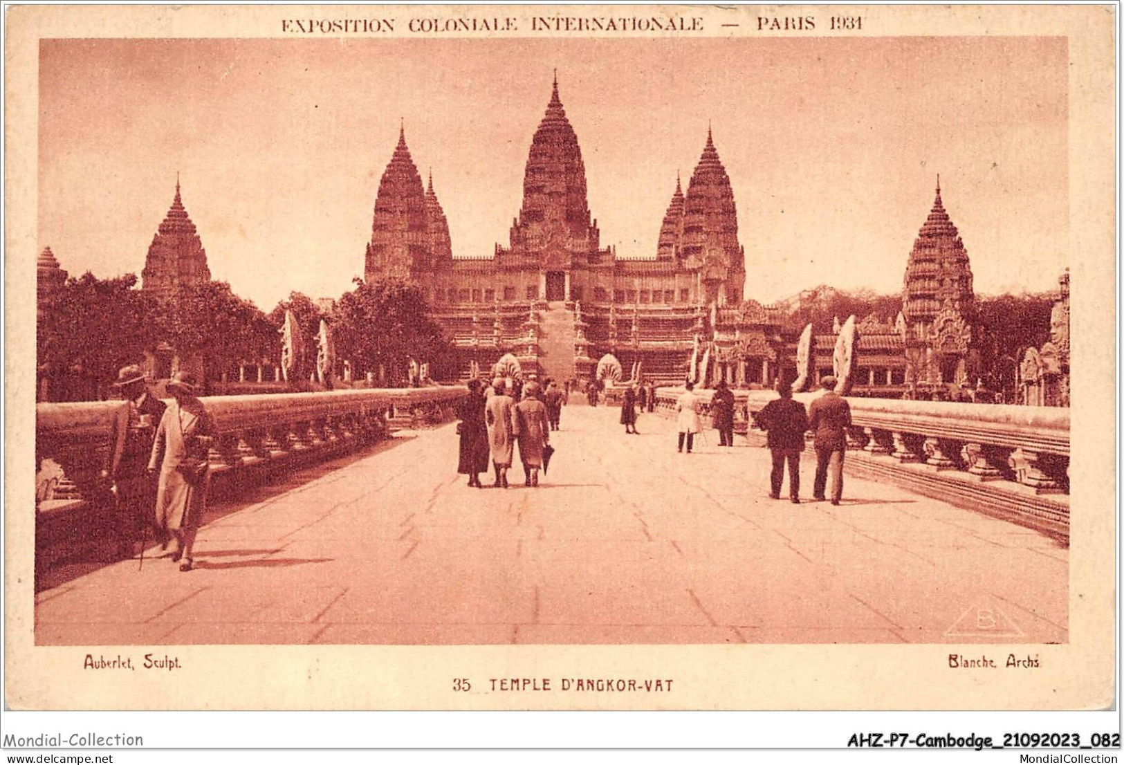 AHZP7-CAMBODGE-0637 - EXPOSITION COLONIALE INTERNATIONALE - PARIS 1931 - TEMPLE D'ANGKOR-VAT - Cambodja