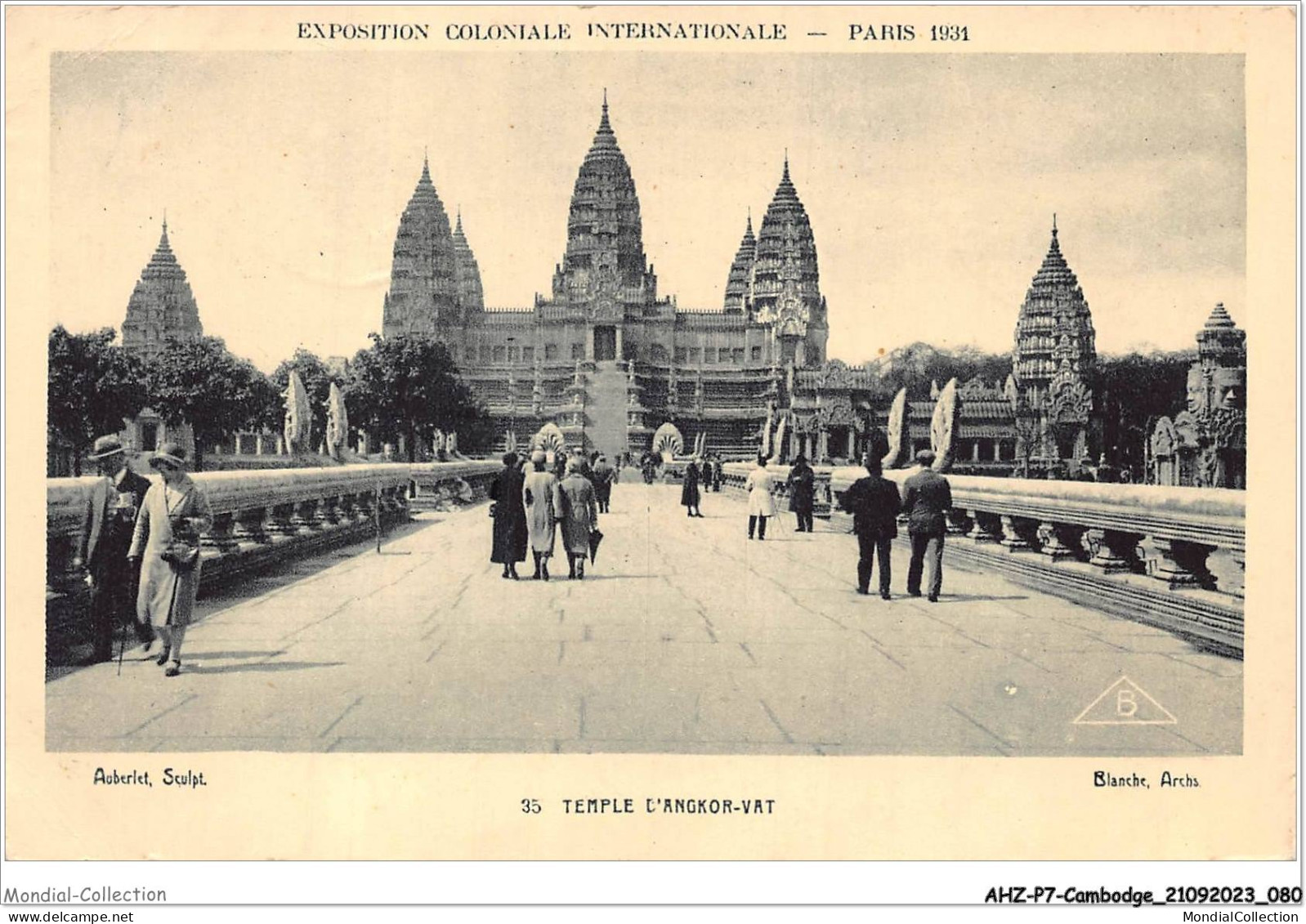 AHZP7-CAMBODGE-0636 - EXPOSITION COLONIALE INTERNATIONALE - PARIS 1931 - TEMPLE D'ANGKOR-VAT - Cambodia