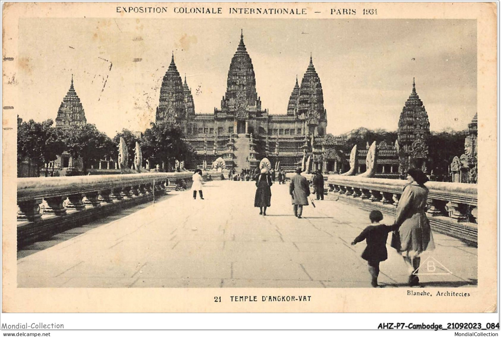 AHZP7-CAMBODGE-0638 - EXPOSITION COLONIALE INTERNATIONALE - PARIS 1931 - TEMPLE D'ANGKOR-VAT - Cambodia