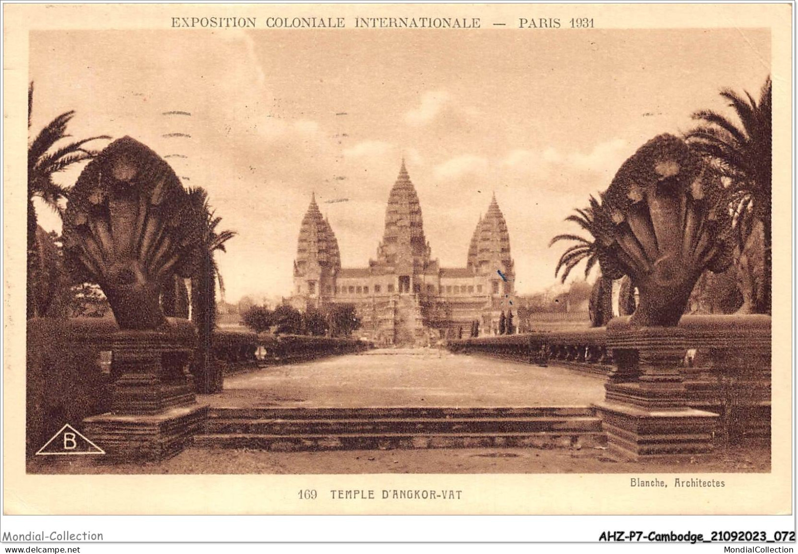 AHZP7-CAMBODGE-0632 - EXPOSITION COLONIALE INTERNATIONALE - PARIS 1931 - TEMPLE D'ANGKOR-VAT - Kambodscha