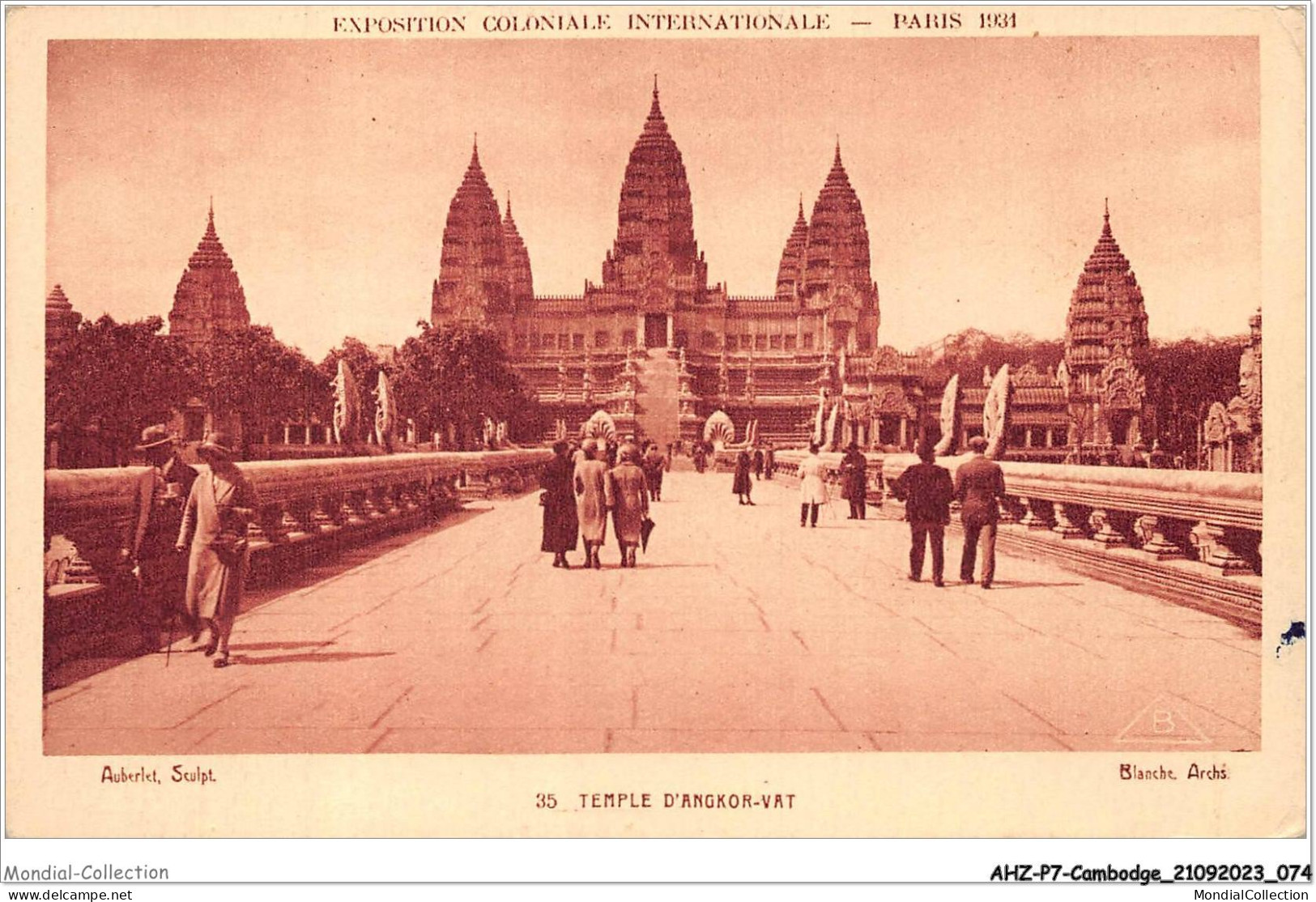 AHZP7-CAMBODGE-0633 - EXPOSITION COLONIALE INTERNATIONALE - PARIS 1931 - TEMPLE D'ANGKOR-VAT - Cambodja