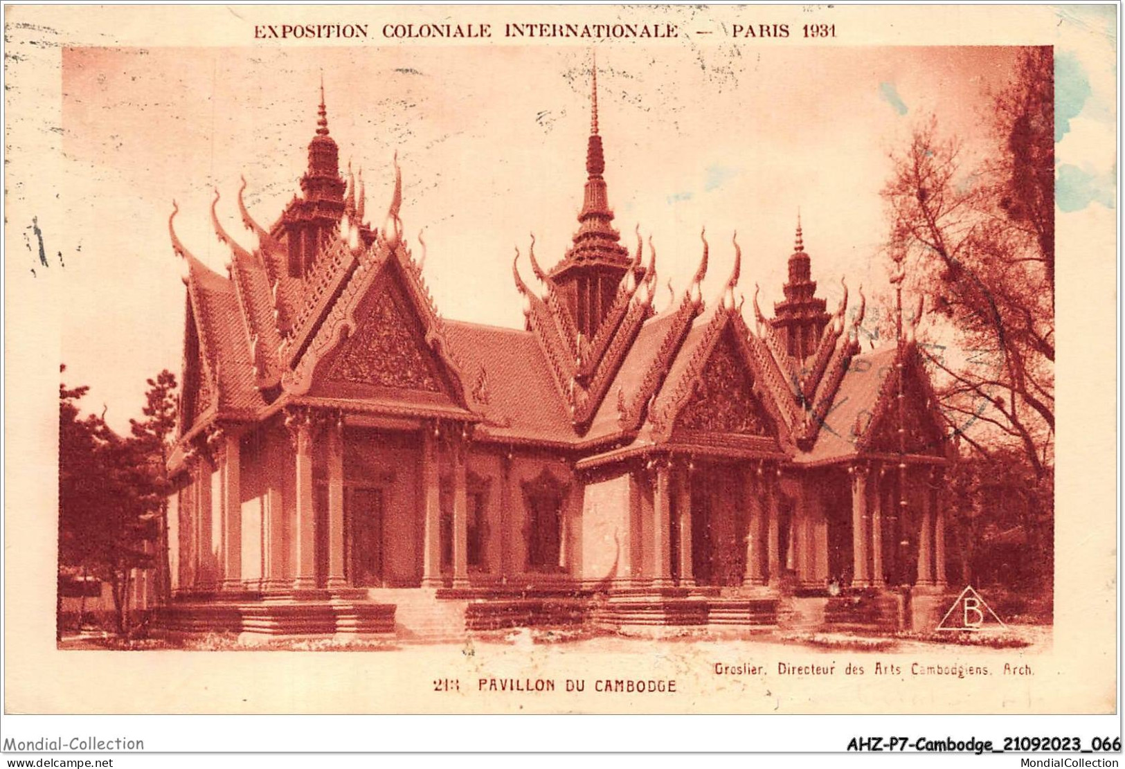 AHZP7-CAMBODGE-0629 - EXPOSITION COLONIALE INTERNATIONALE - PARIS 1931 - PAVILLON DU CAMBODGE - Cambodja