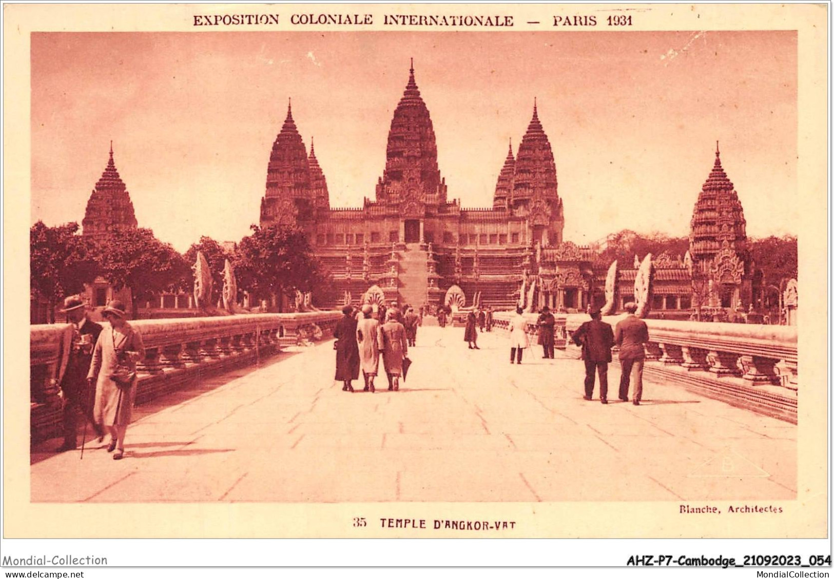 AHZP7-CAMBODGE-0623 - EXPOSITION COLONIALE INTERNATIONALE - PARIS 1931 - TEMPLE D'ANGKOR-VAT - Cambodia