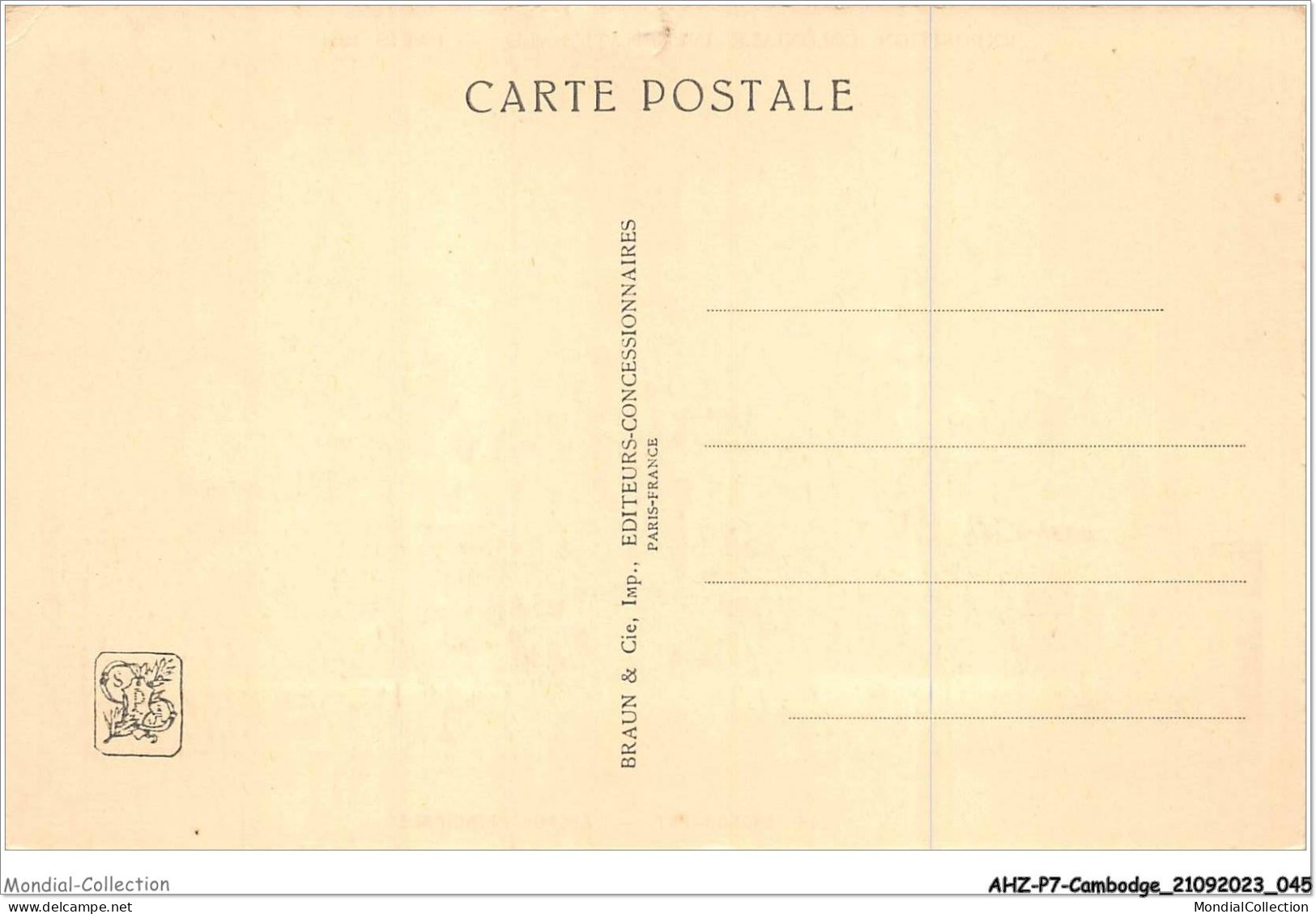 AHZP7-CAMBODGE-0618 - EXPOSITION COLONIALE INTERNATIONALE - PARIS 1931 - ANGKOR-VAT - FACADE PRINCIPALE - Cambodja