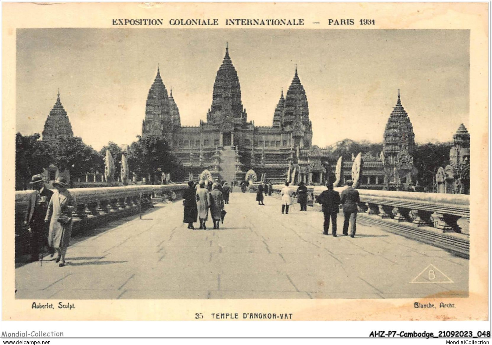 AHZP7-CAMBODGE-0620 - EXPOSITION COLONIALE INTERNATIONALE - PARIS 1931 - TEMPLE D'ANGKOR-VAT - Cambodge