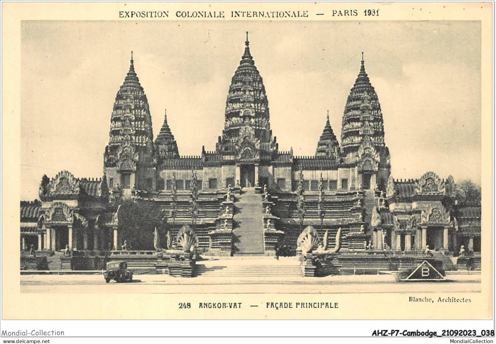AHZP7-CAMBODGE-0615 - EXPOSITION COLONIALE INTERNATIONALE - PARIS 1931 - ANGKOR-VAT - FACADE PRINCIPALE - Cambodja