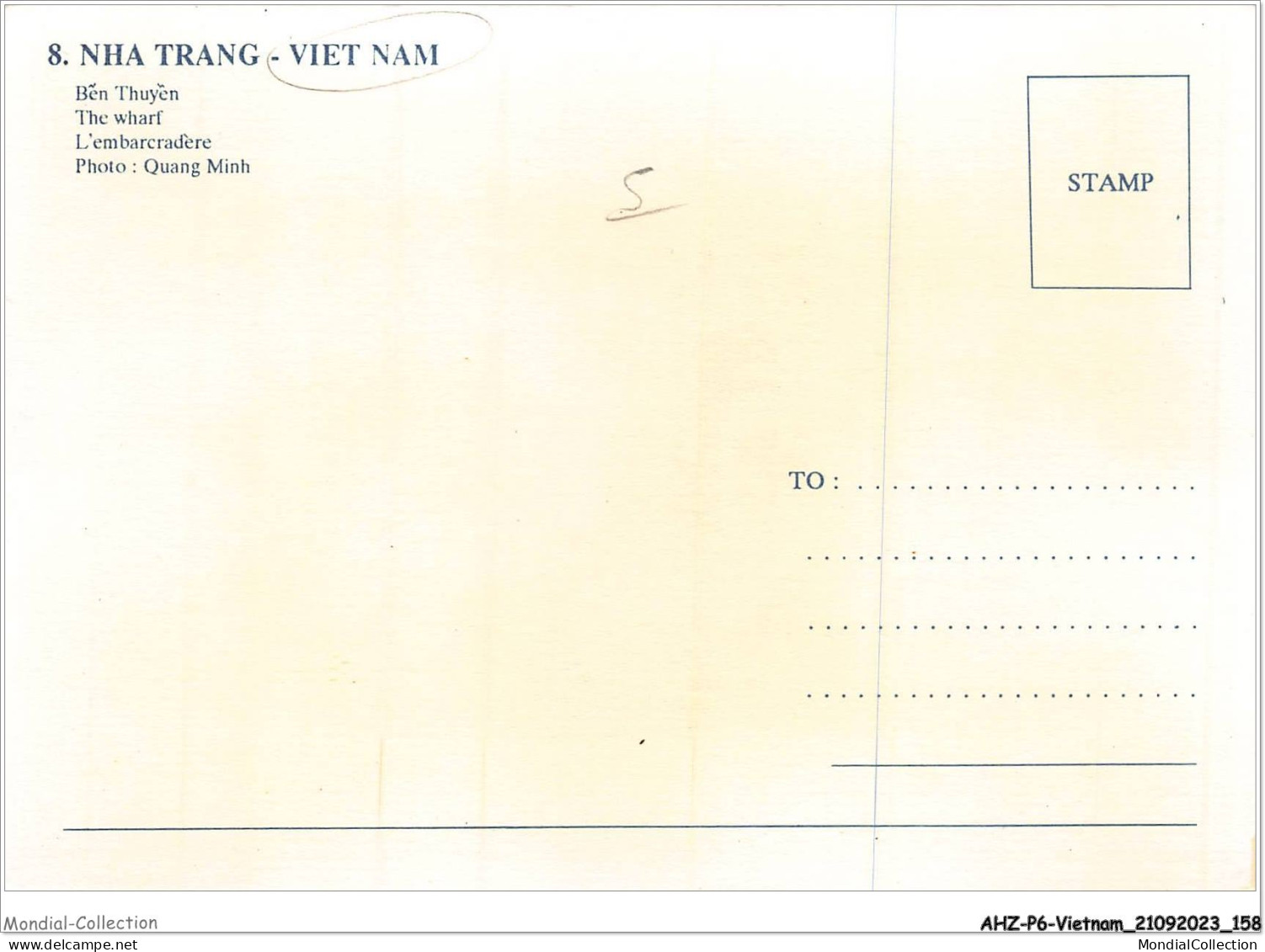 AHZP6-VIETNAM-0578 - NAH TRANG - VIET NAM - L'EMBARCADERE - Viêt-Nam