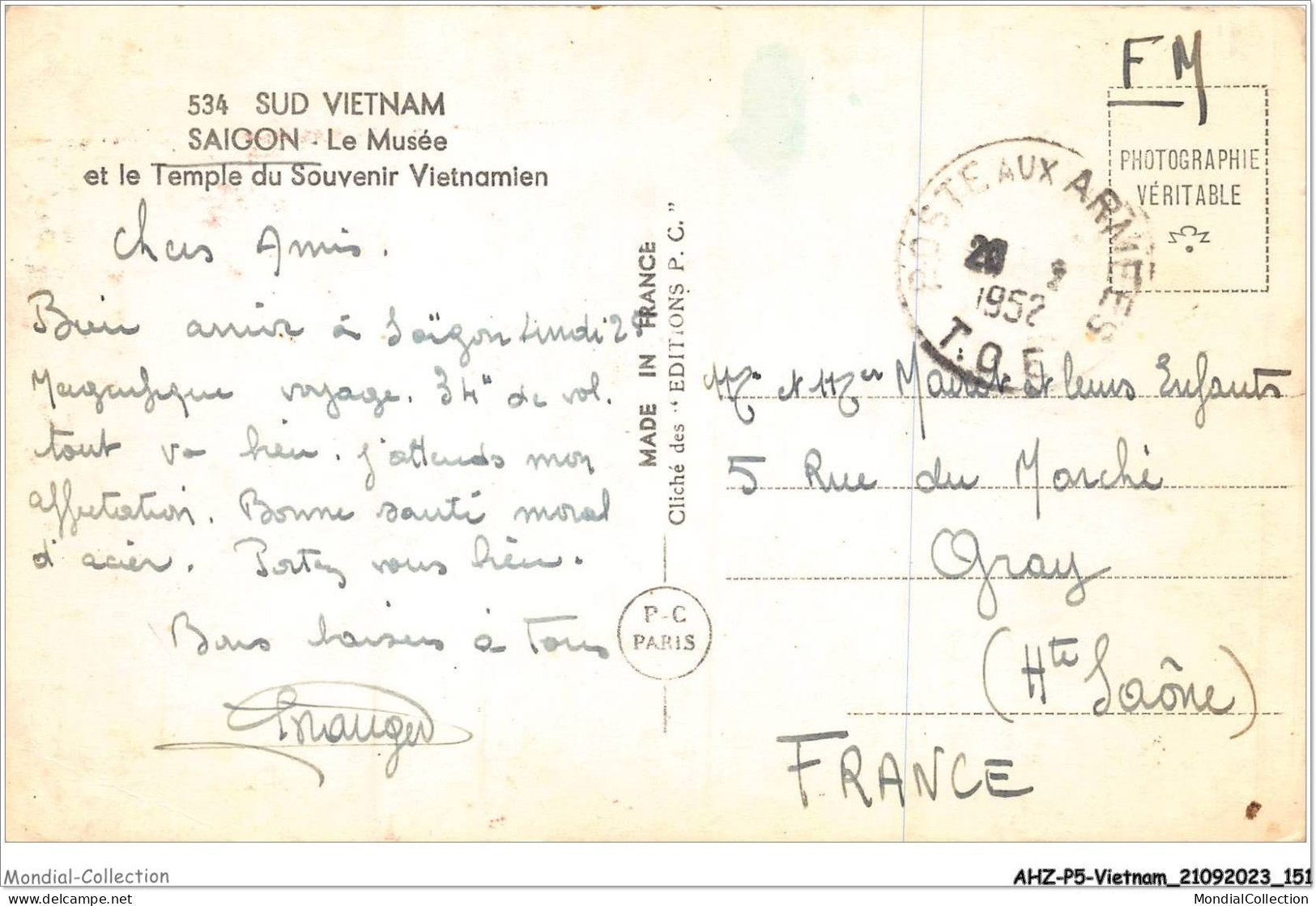 AHZP5-VIETNAM-0467 - SAIGON - LE MUSEE ET LE TEMPLE DU SOUVENIR VIETNAMIEN - Vietnam