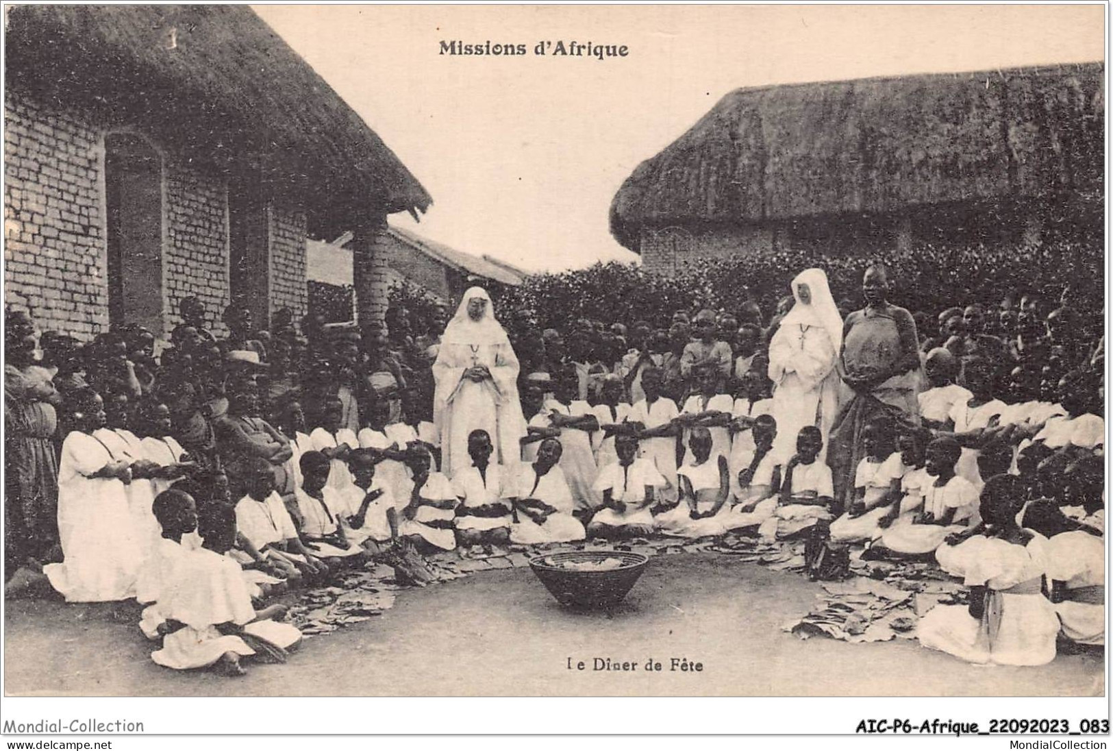 AICP6-AFRIQUE-0659 - MISSIONS D'AFRIQUE - Le Dîner De Fête - Zonder Classificatie