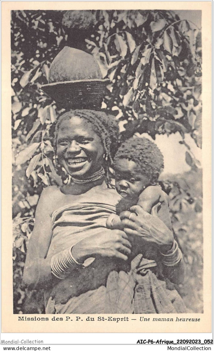 AICP6-AFRIQUE-0644 - MISSIONS DES P P DU SAINT-ESPRIT - Une Maman Heureuse - Non Classés