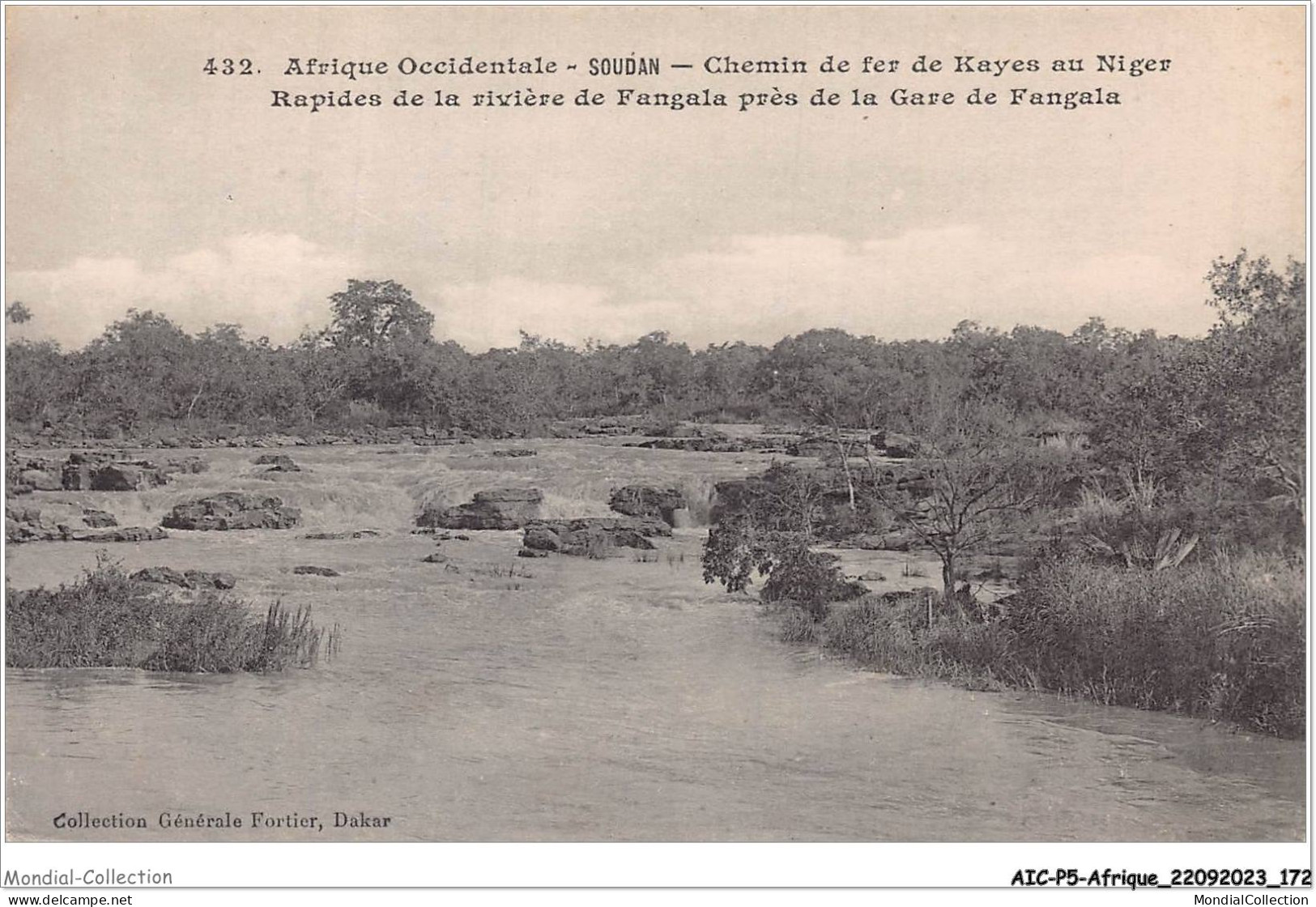 AICP5-AFRIQUE-0593 - AFRIQUE OCCIDENTALE - SOUDAN - Chemin De Fer De Kayes Au Niger - Rapides De La Rivière De Fangala - Sudan