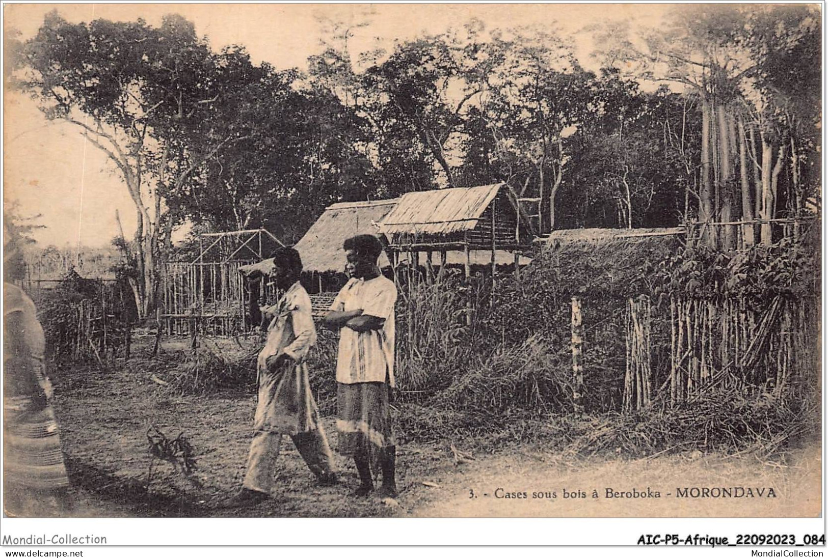 AICP5-AFRIQUE-0551 - Cases Sous Bois à Beroboka - MORONDAVA - Madagascar