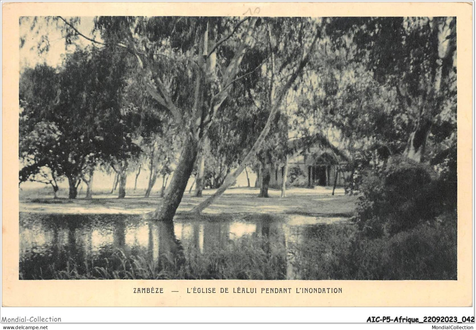 AICP5-AFRIQUE-0530 - ZAMBEZE - L'église De Léalui Pendant L'inondation - Non Classés