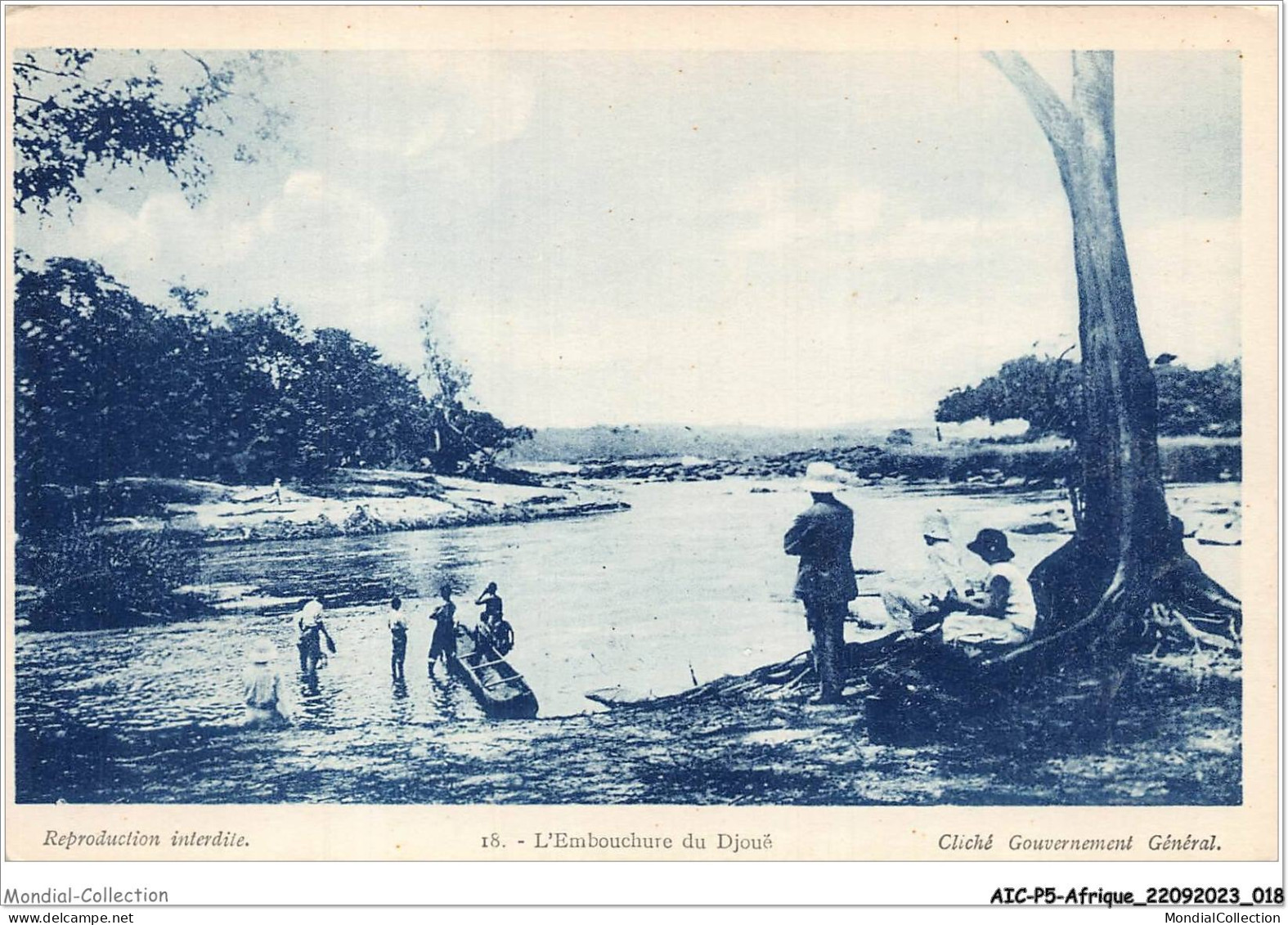 AICP5-AFRIQUE-0518 - L'embouchure Du Djouë - A E F - MOYEN-CONGO - Französisch-Kongo