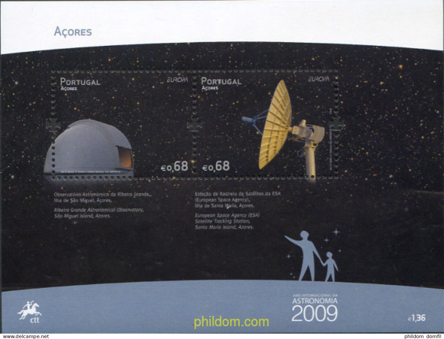 236657 MNH AZORES 2009 EUROPA CEPT 2009 - ASTRONOMIA - Azoren
