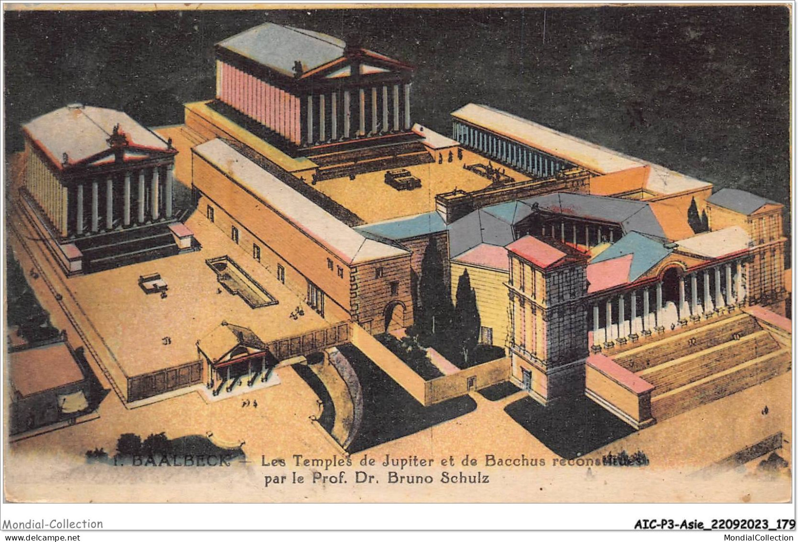 AICP3-ASIE-0343 - BAALBECK - Les Temples De Jupiter Et De Bacchus Reconstitués Par Le Prof Dr Bruno Schulz - Syrien