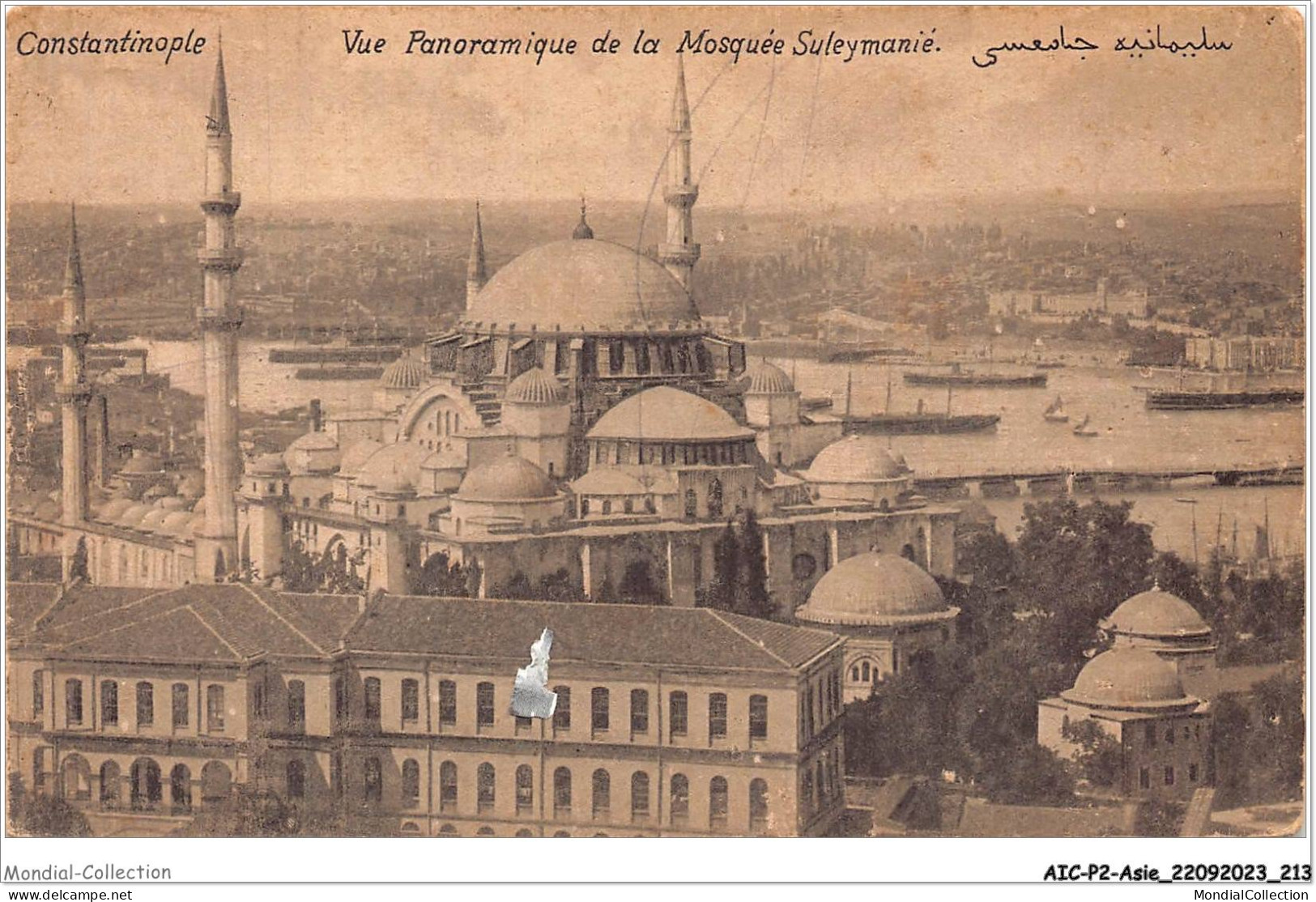 AICP2-ASIE-0229 - TURQUIE CONSTANTINOPLE - Vue Panoramique De La Mosquée Suleymanié - Turkey